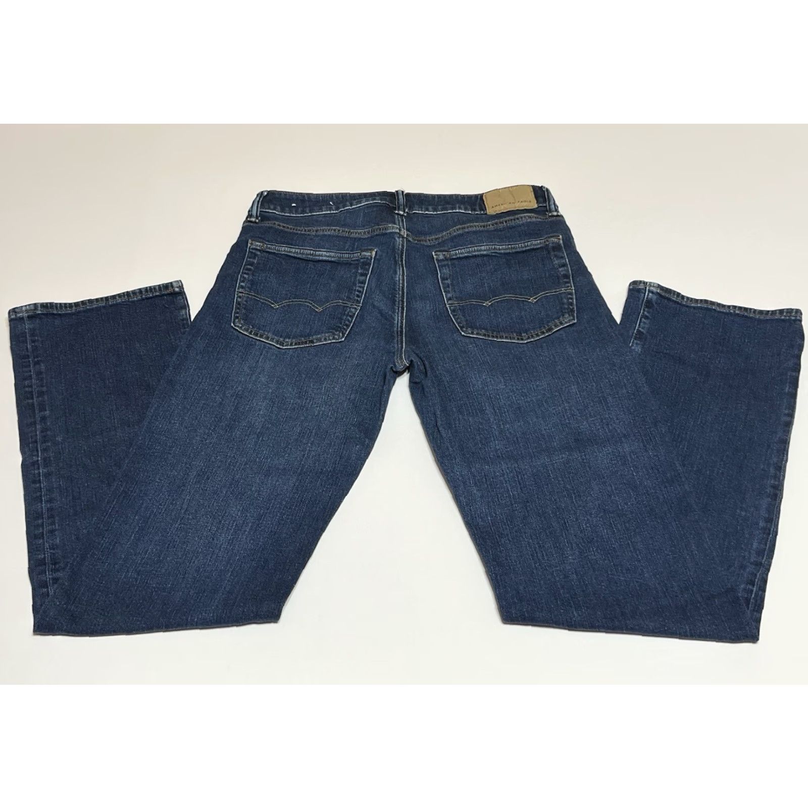 Vintage American Eagle Jeans Mens Airflex+ Bootcut Blue 30x34 30x32 Mid Rise Stretch Denim Inseam 32 Regular Size US 30 / EU 46 - 2 Thumbnail