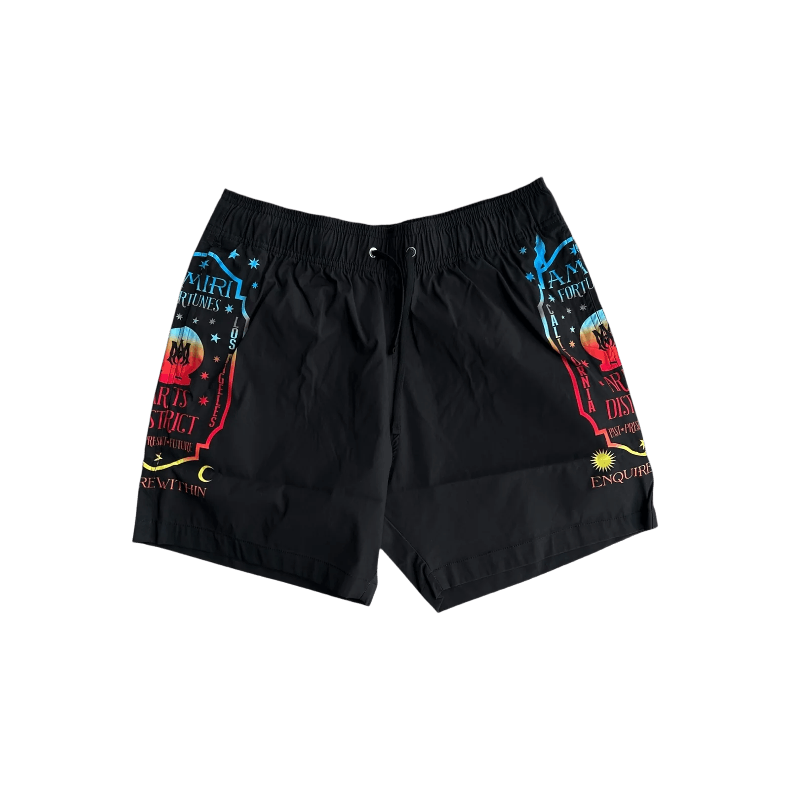 Amiri o1mle0326 Amiri Fortune Swim Trunks Shorts in Black Size US 36 / EU 52 - 1 Thumbnail