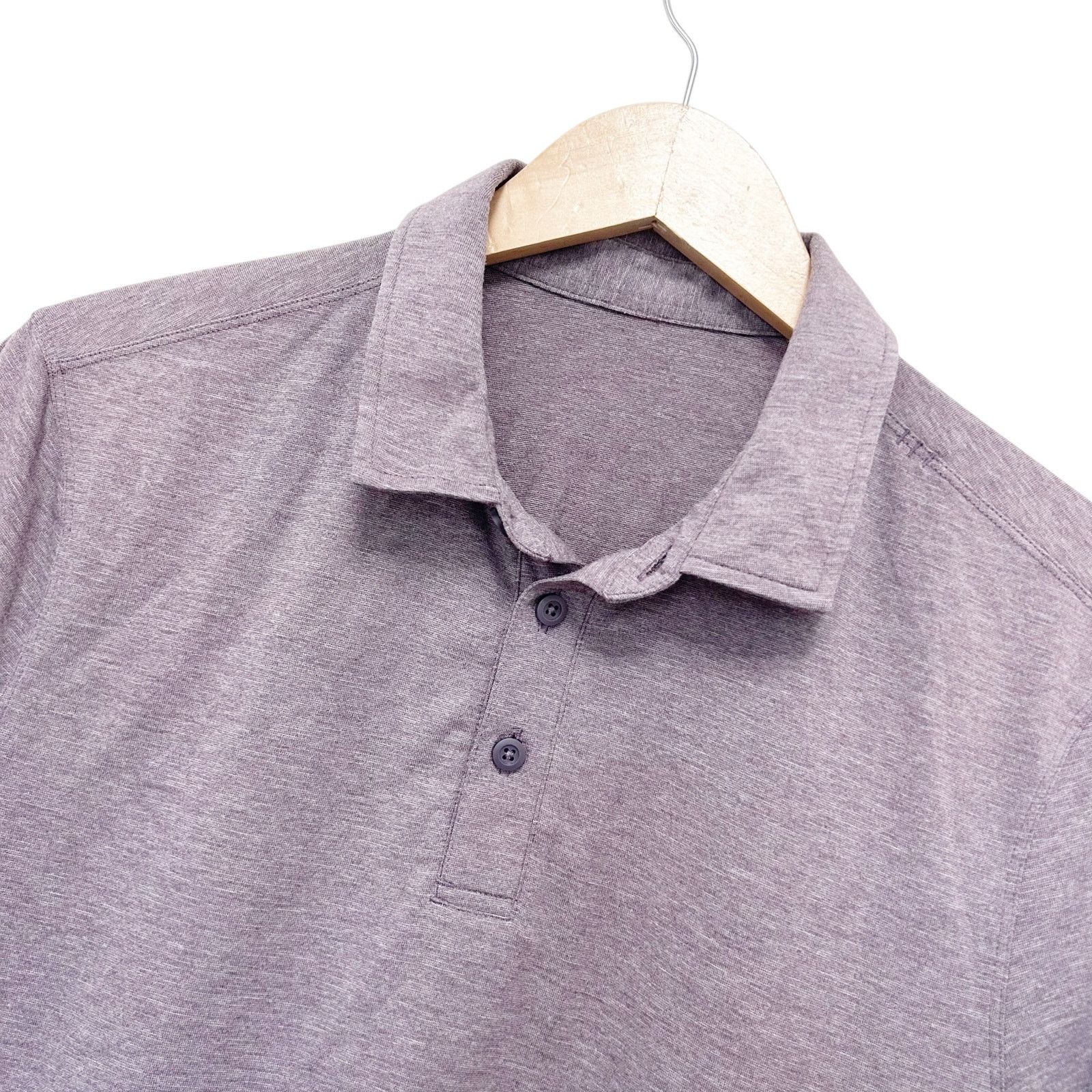 Lululemon Lululemon Purple/Gray Short Sleeve Polo Sz S Size US S / EU 44-46 / 1 - 1 Thumbnail