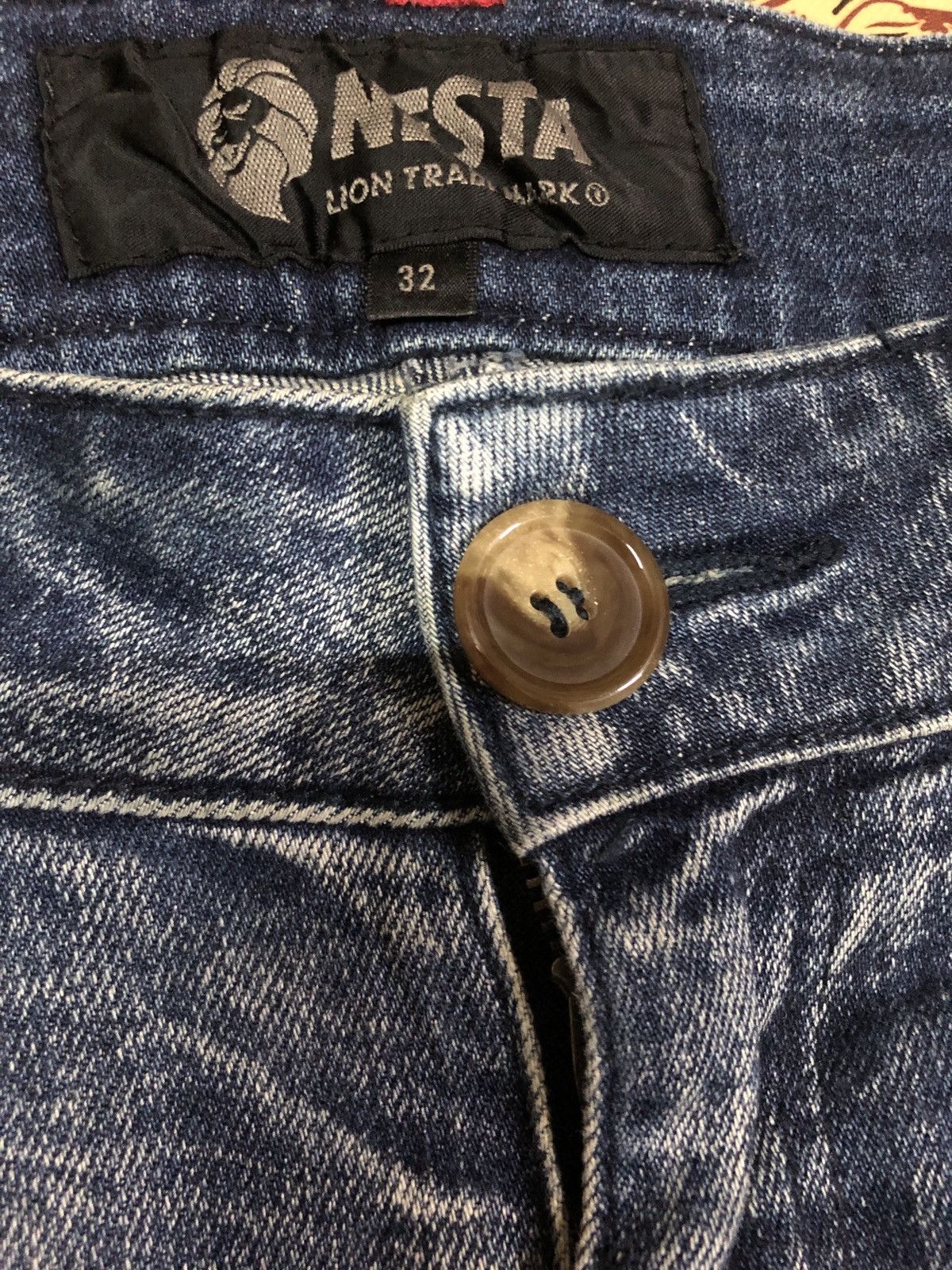 If Six Was Nine × Japanese Brand × Le Grande Bleu (L.G.B.) Nesta Brand Scab Undercover Inspired Denim pAnts Size US 31 - 5 Thumbnail