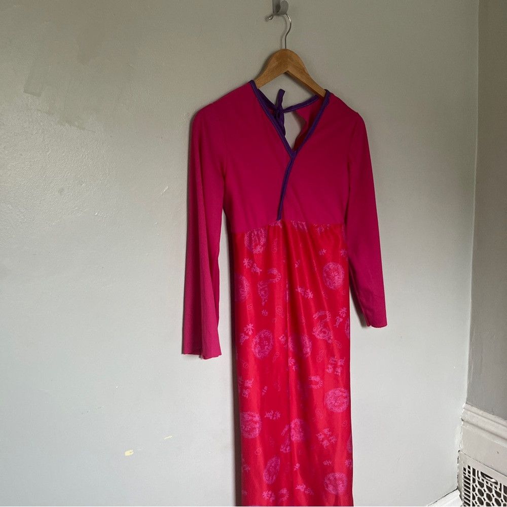 The Unbranded Brand Women’s Long A-Line Japanese Kurta V-neck dress Medium Size ONE SIZE - 2 Thumbnail