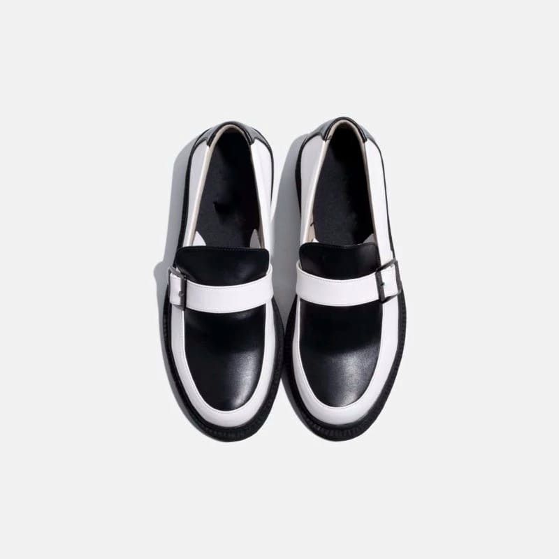 Designer Mens Chubbs Loafer Black White Size US 10 / EU 43 - 4 Thumbnail
