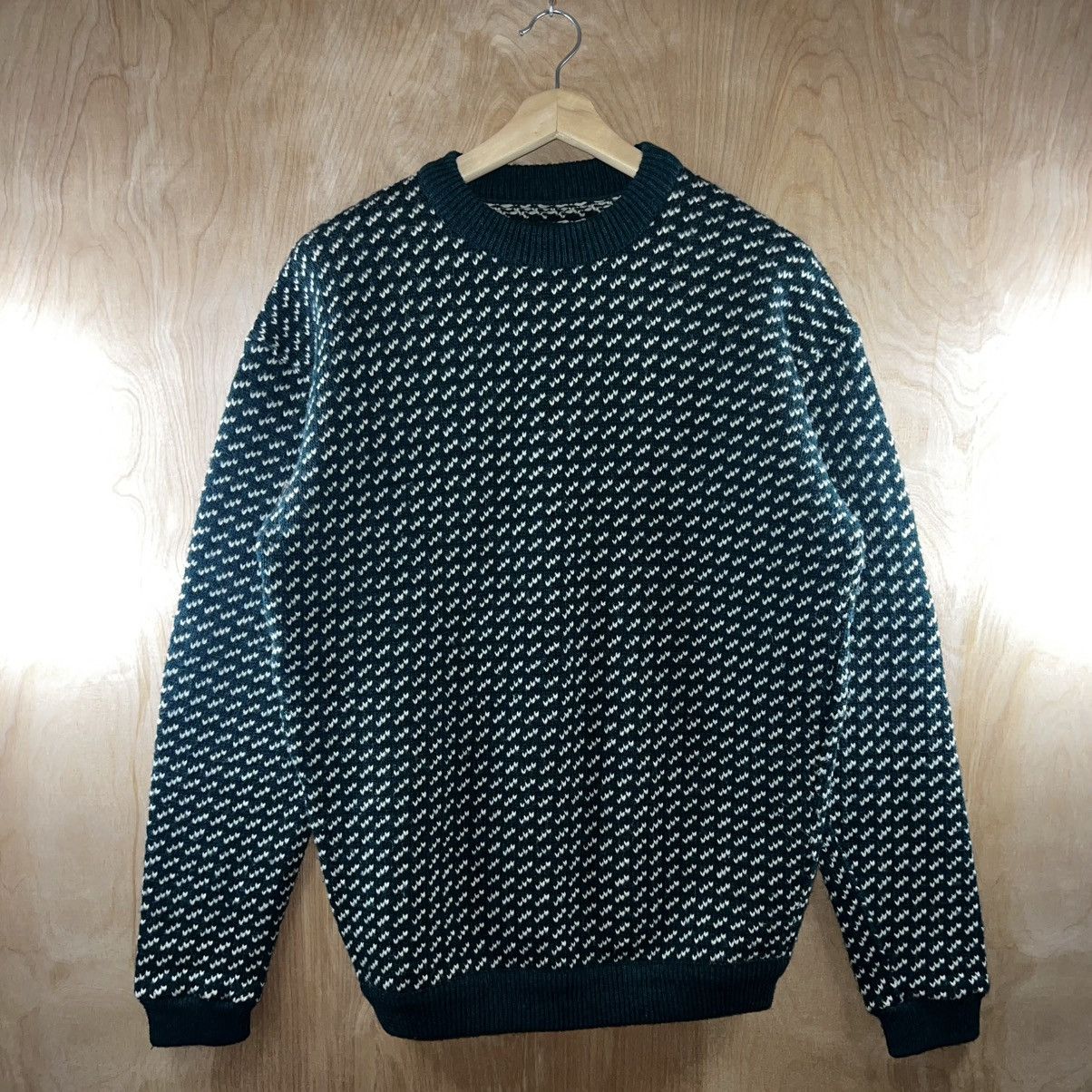 Roots VINTAGE 80s ROOTS NORWEGIAN WOOL BLEND KNIT SWEATER Size US L / EU 52-54 / 3 - 1 Thumbnail