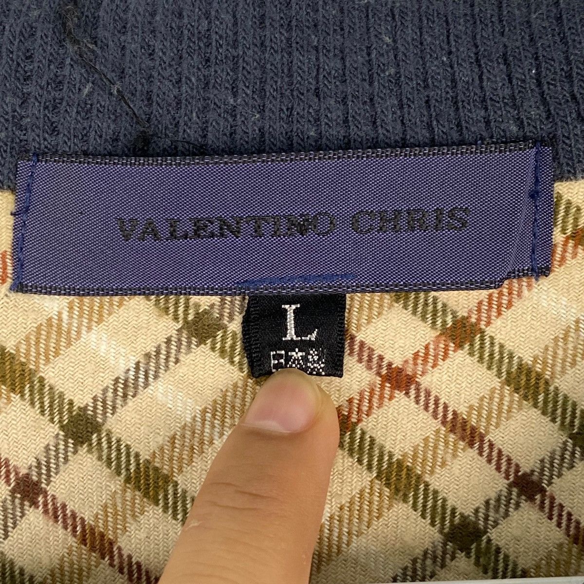 Valentino × Vintage Vintage Valentino Chris Small Embroidered Gray Size L / US 10 / IT 46 - 8 Thumbnail