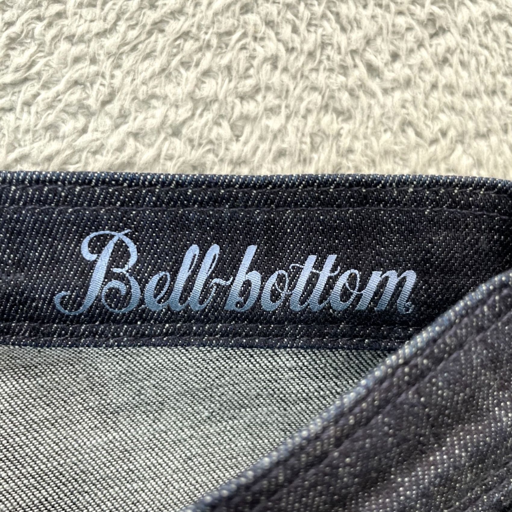 7 For All Mankind 7 For All Mankind Jeans Womens 25 Blue Bell Bottom Flared Leg Denim Frayed Hem Size 42" / US 20 - 6 Thumbnail