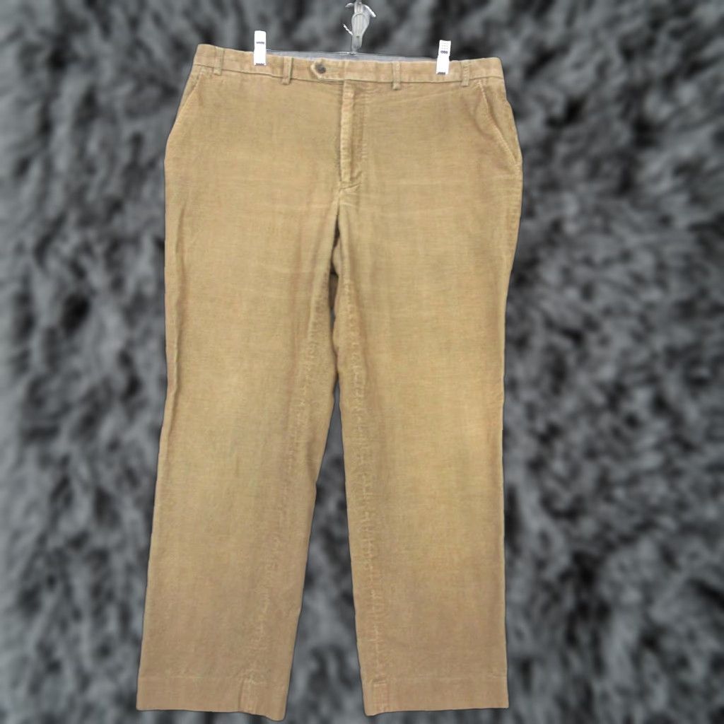 Ralph Lauren Lauren Ralph Lauren Pants Mens 38x31 Brown Corduroy Casual Classic 100% Cotton Size US 33 - 1 Thumbnail