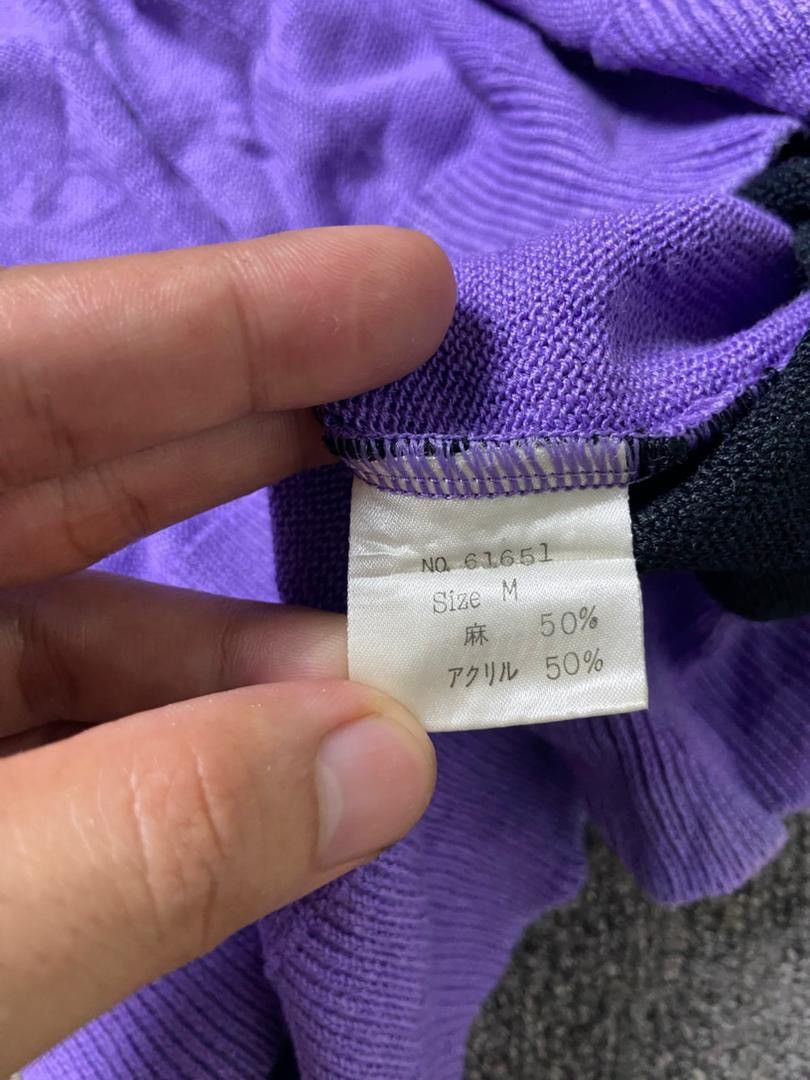 Japanese Brand Gran Signore Embroidered Short Sleeve Knitwear (191) Size US S / EU 44-46 / 1 - 4 Thumbnail