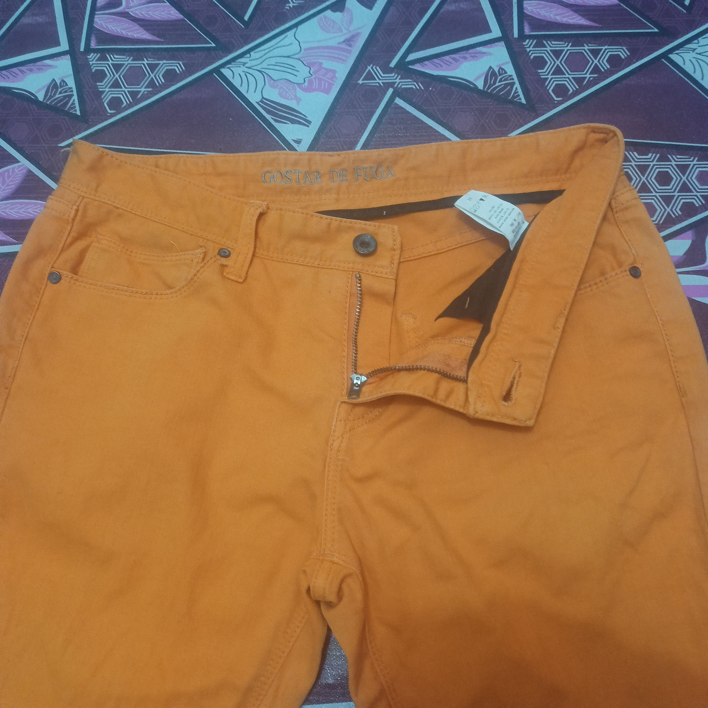 GOSTAR DE FUGA Rare!!! Gostar De Fuga Orange Trousers Pants Size US 31 - 3 Thumbnail