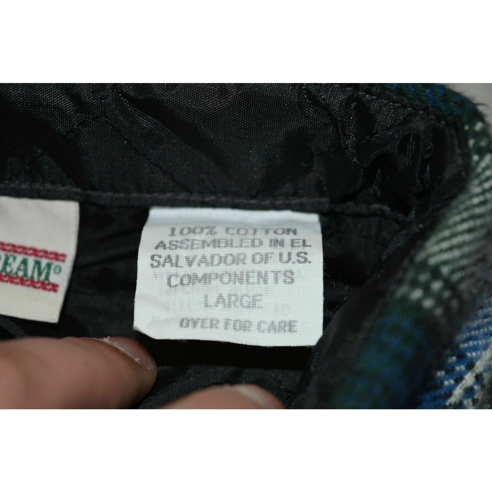 Vintage VINTAGE Field & Stream Men's Plaid Flannel Shirt Large Casual 80s 90s Cotton Blue Green Size US L / EU 52-54 / 3 - 7 Thumbnail