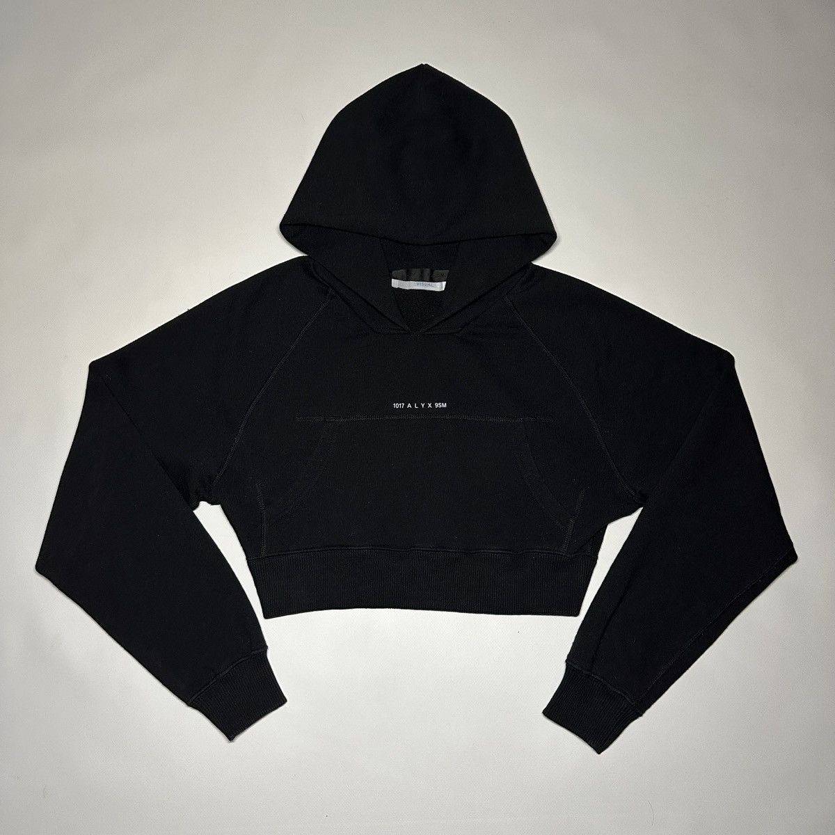 1017 ALYX 9SM 1017 ALYX 9SM Visual Cropped Hoodie Women Black Size XXS / US 00 / IT 34 - 1 Thumbnail