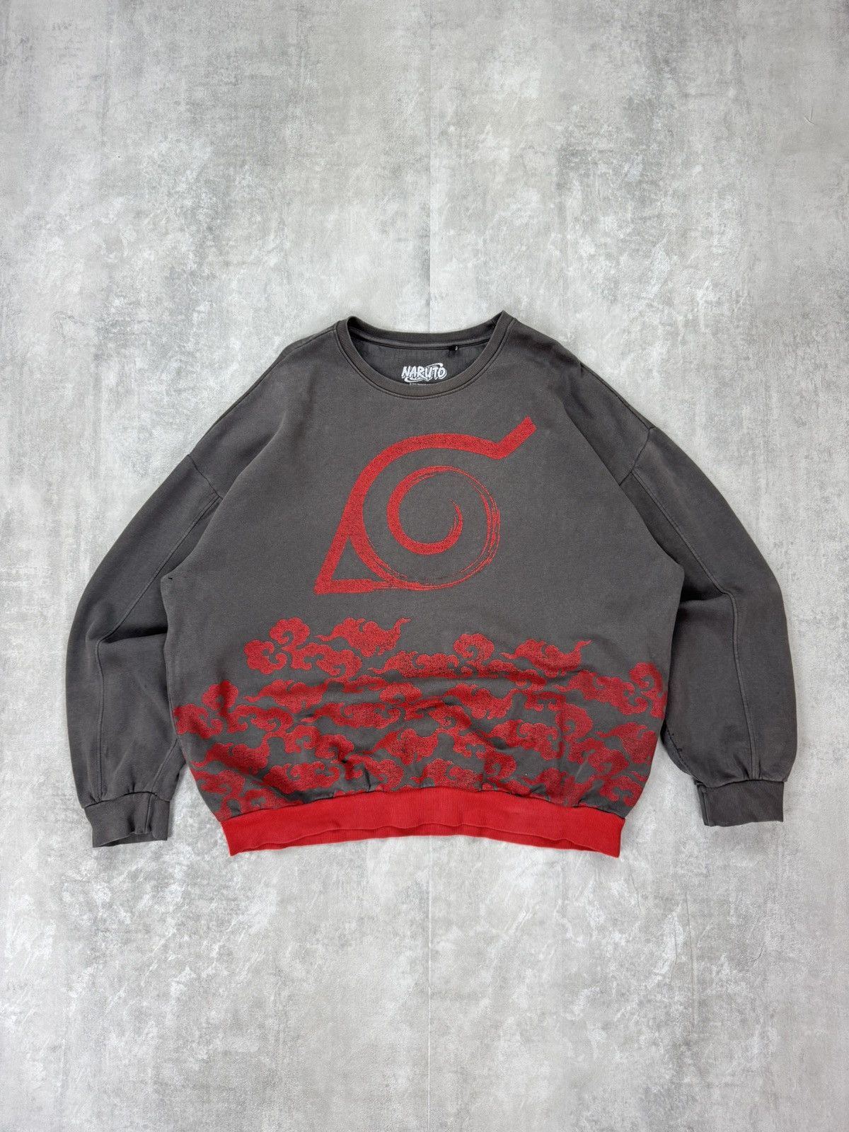 Anime × Vintage Vintage NARUTO MASASHI KISHIMOTO 2002 Sweatshirt Faded Size US L / EU 52-54 / 3 - 1 Thumbnail