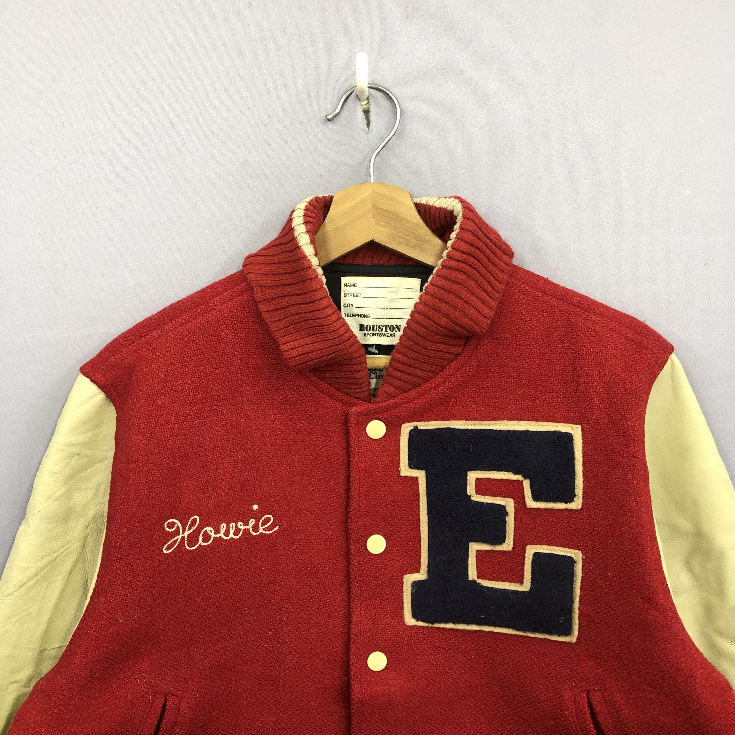 Vintage 90s Houston Sportswear Howie Letterman Wool Varsity Jacket Size US M / EU 48-50 / 2 - 5 Thumbnail