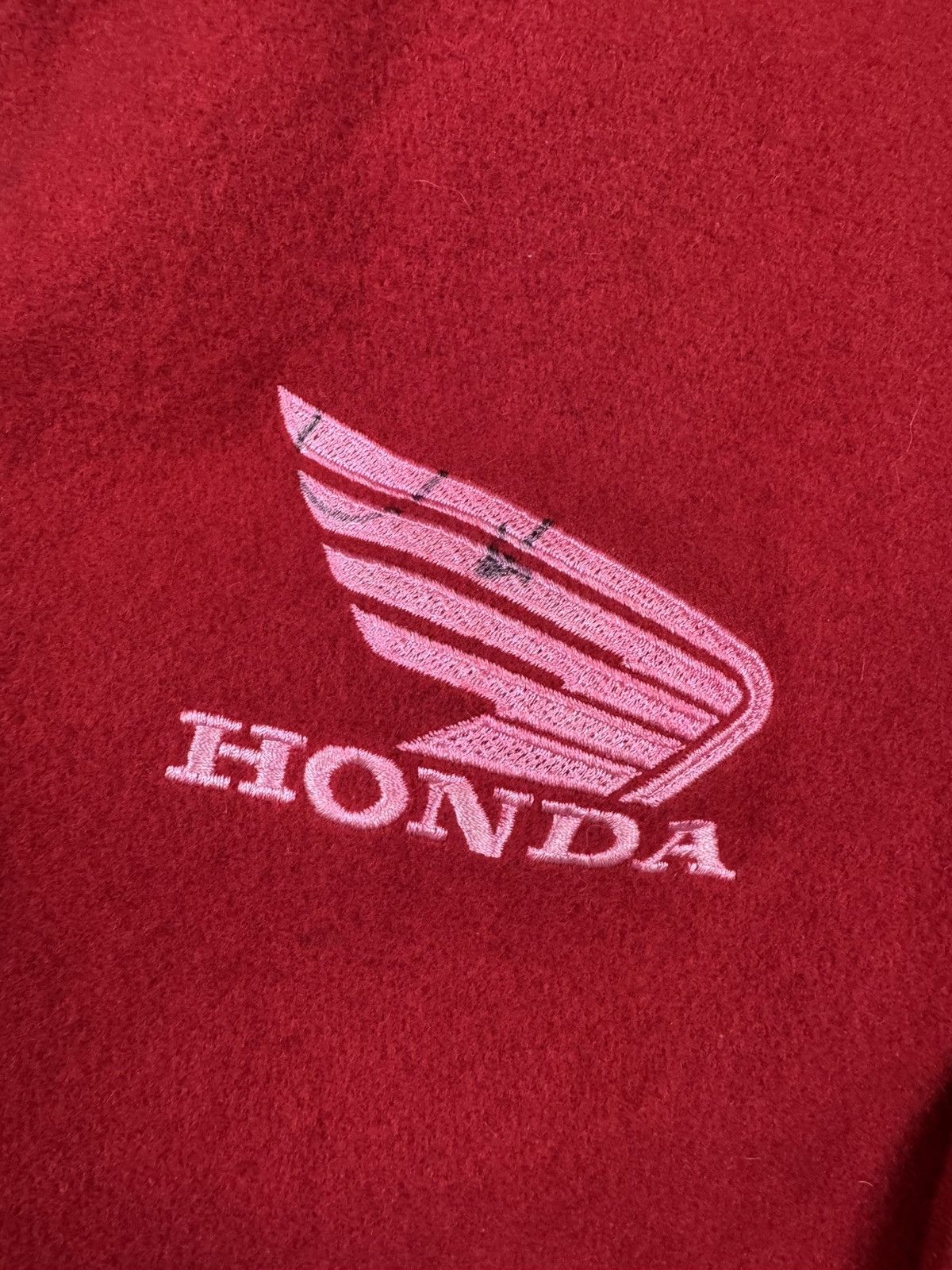 Honda Vintage 80s Honda Castrol heavy wool varsity racing jacket Size US L / EU 52-54 / 3 - 10 Thumbnail