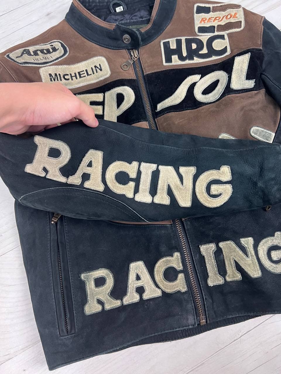 Honda Vintage HONDA Repsol Racing Motorcycle Leather Jacket 90s Size US S / EU 44-46 / 1 - 11 Thumbnail