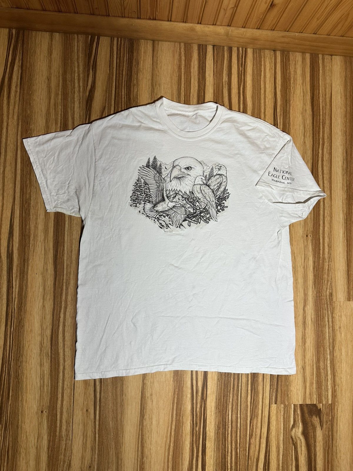 Other Bold Headed Eagle White Graphic T-Shirt Size US L / EU 52-54 / 3 - 1 Thumbnail