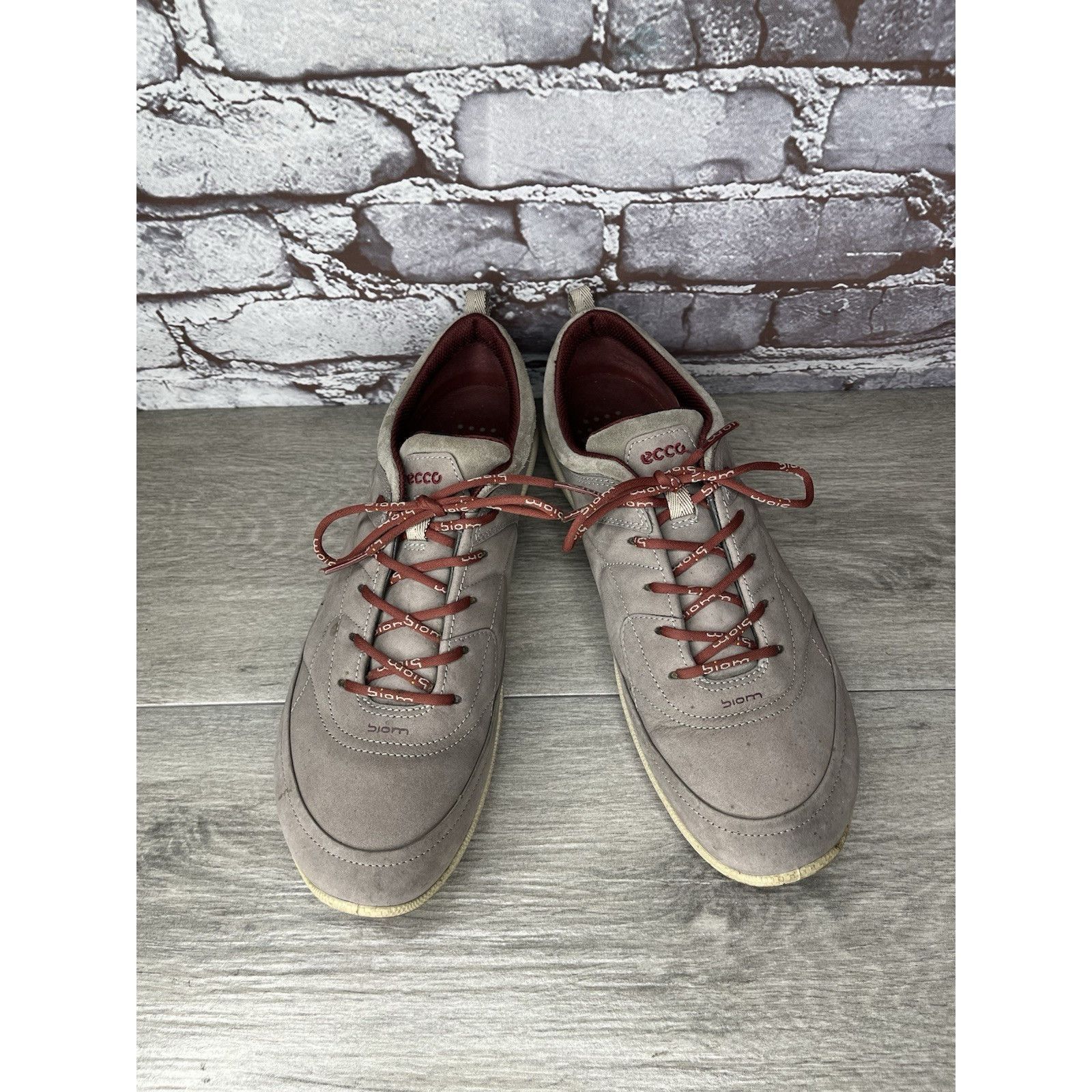 Ecco ECCO Biom Yak Gray Nubuck Leather Spike Less Golf Shoes Wome Size US 10.5 / IT 40.5 - 1 Thumbnail