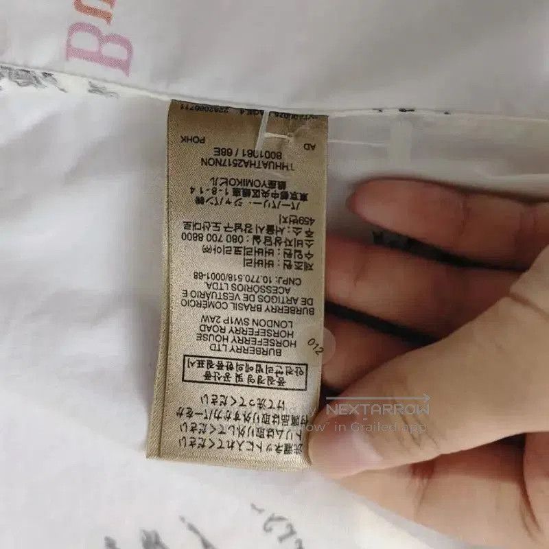 Burberry Burberry White Cotton Sport Print Shirt. Size L / US 10 / IT 46 - 6 Thumbnail