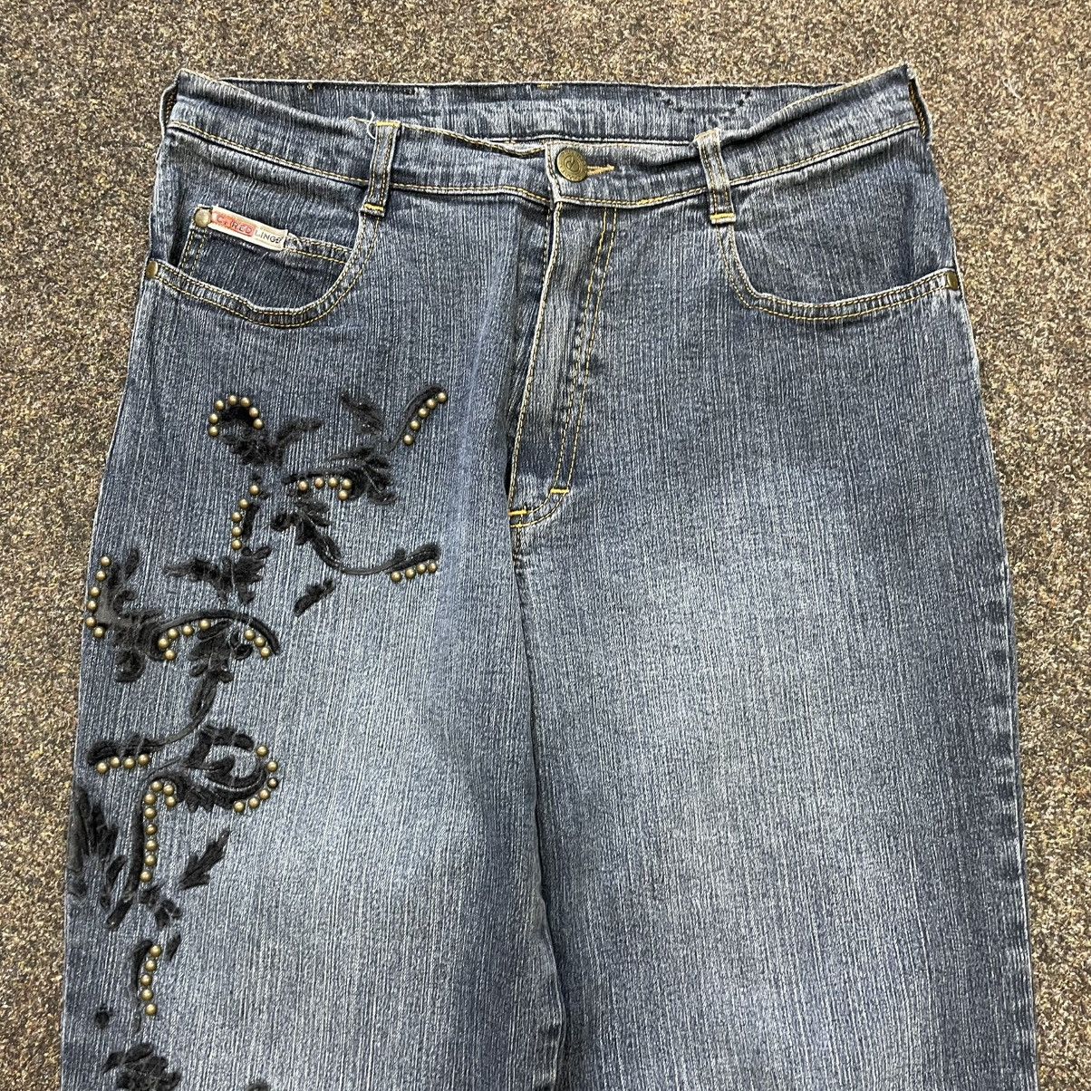 Vintage Vintage Y2K Baggy Wide Leg Distressed Jeans Skate Grunge Size 34" / US 12 / IT 48 - 4 Thumbnail