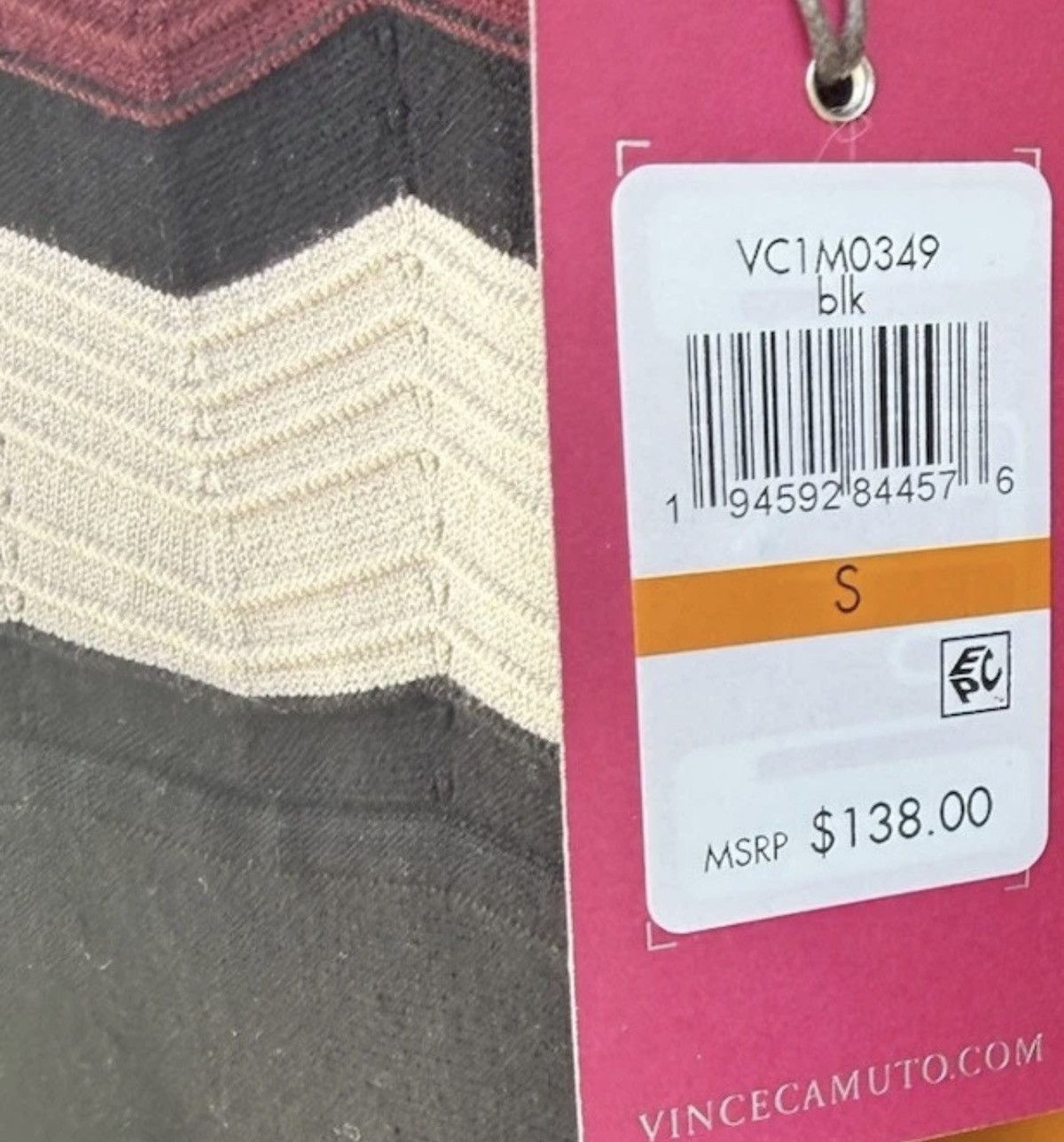 Vince Camuto Vince Camuto Chevron Fit & Flare Dress Long Sleeve Small Size S / US 4 / IT 40 - 4 Thumbnail