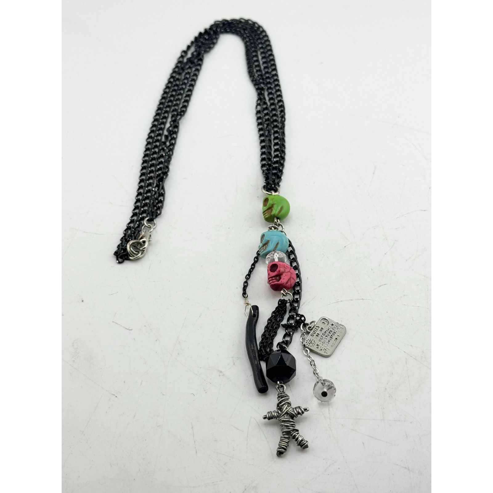 Vintage Vintage Halloween Ouija board voodoo doll skull chain beaded Size ONE SIZE - 2 Thumbnail
