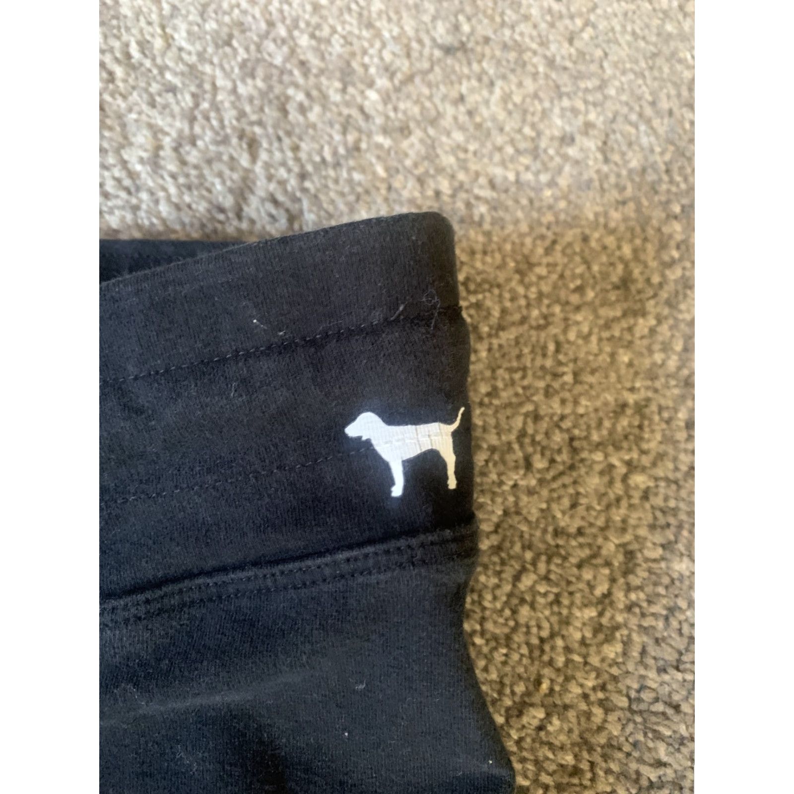 Vintage Victoria's Secret Pink Yoga Leggings Womens S Black Athletic Waist Elastic Solid Yoga Pants Size S/P Size 28" / US 6 / IT 42 - 2 Thumbnail