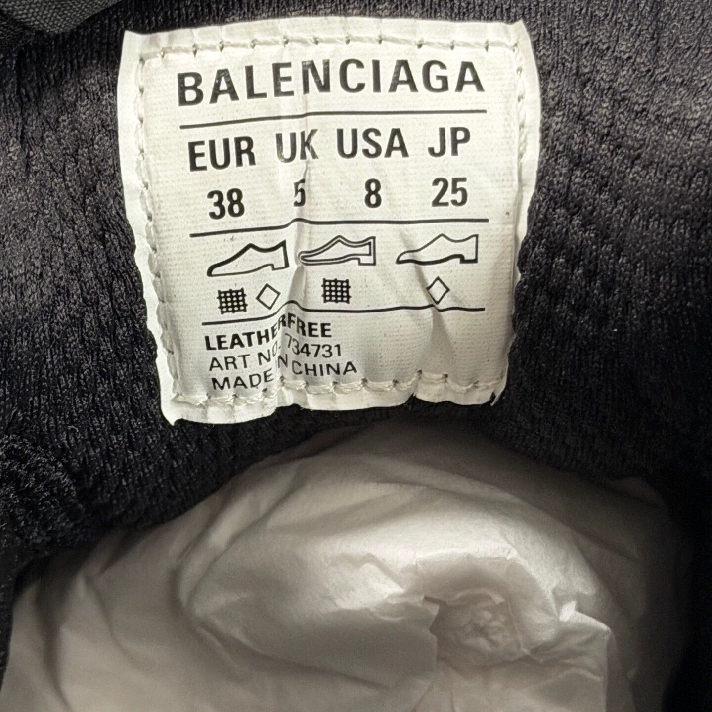 Balenciaga Balenciaga 3XL Black 38 Tried On Sneakers Size US 8 / IT 38 - 6 Thumbnail