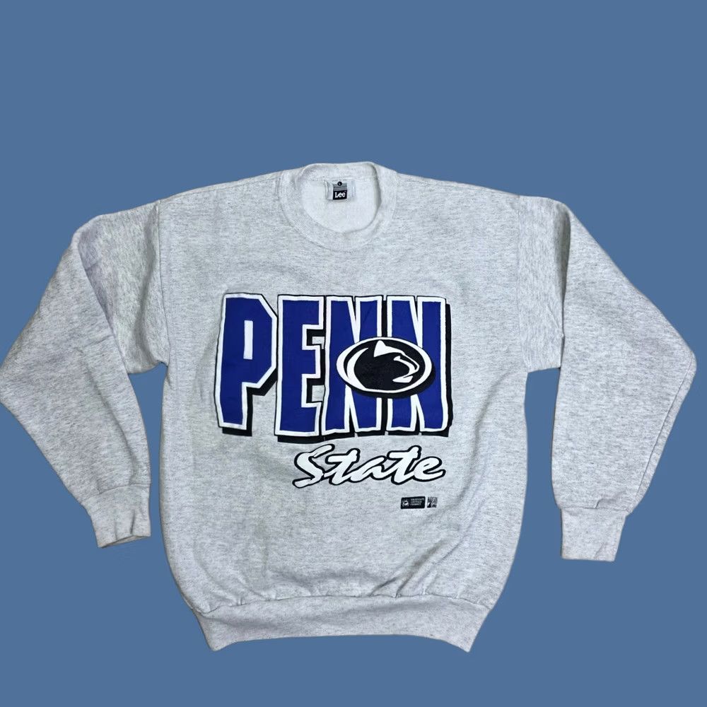 Lee VINTAGE Lee Penn State Nittany Lions Gray Crewneck Sweatshirt Big Print Large Size US L / EU 52-54 / 3 - 1 Thumbnail