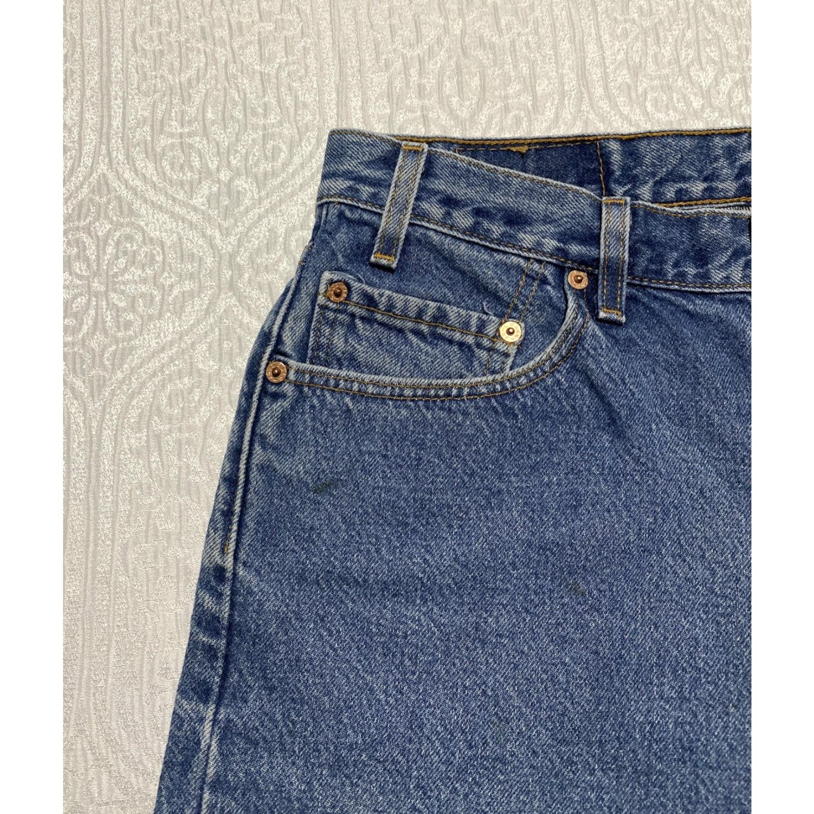 Levi's VINTAGE Levi's 505 Jeans Mens 34x30 Regular Fit Straight Red Tab 90s USA Denim Blue Cotton 5-Pocket Mens Size US 34 / EU 50 - 7 Thumbnail