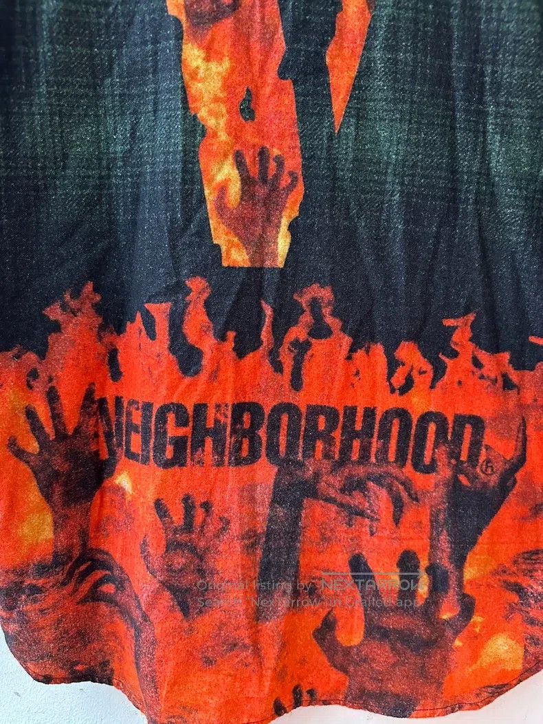 Neighborhood Neighborhood VLONE Co-Branded Flame Shirt Size US S / EU 44-46 / 1 - 8 Thumbnail