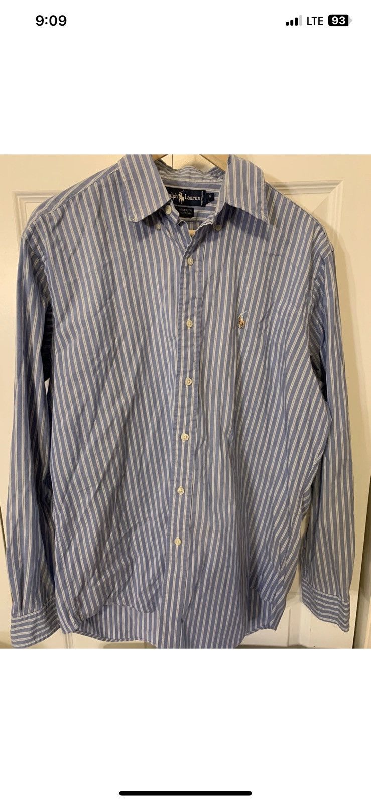 Polo Ralph Lauren Vtg Ralph Lauren 90S Yarmouth Shirt Blue Stripes 15.5 35 Size US M / EU 48-50 / 2 - 4 Thumbnail