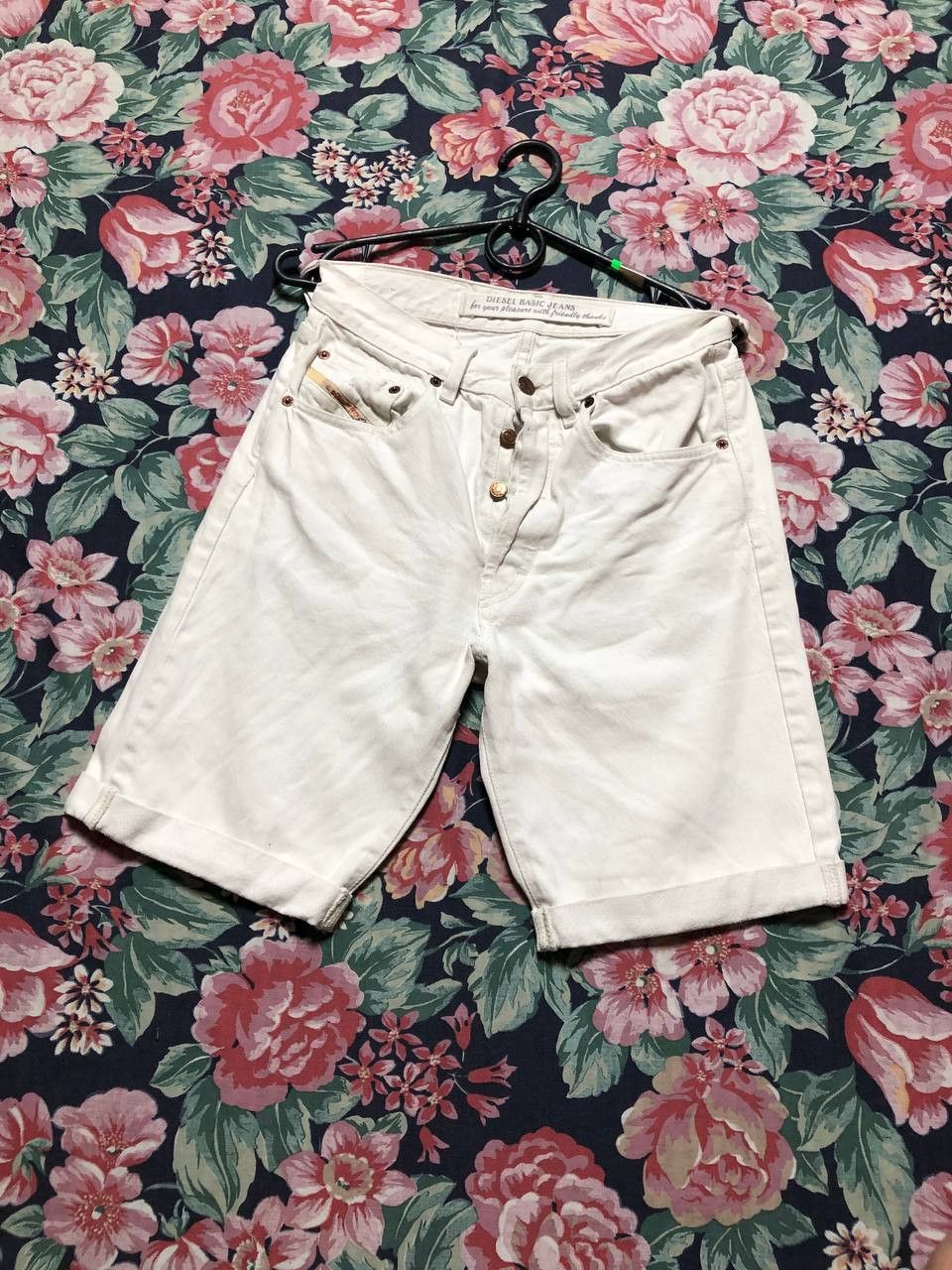 Diesel Vintage Diesel Loose Light Wash Faded Jean Shorts Size US 29 - 23 Thumbnail