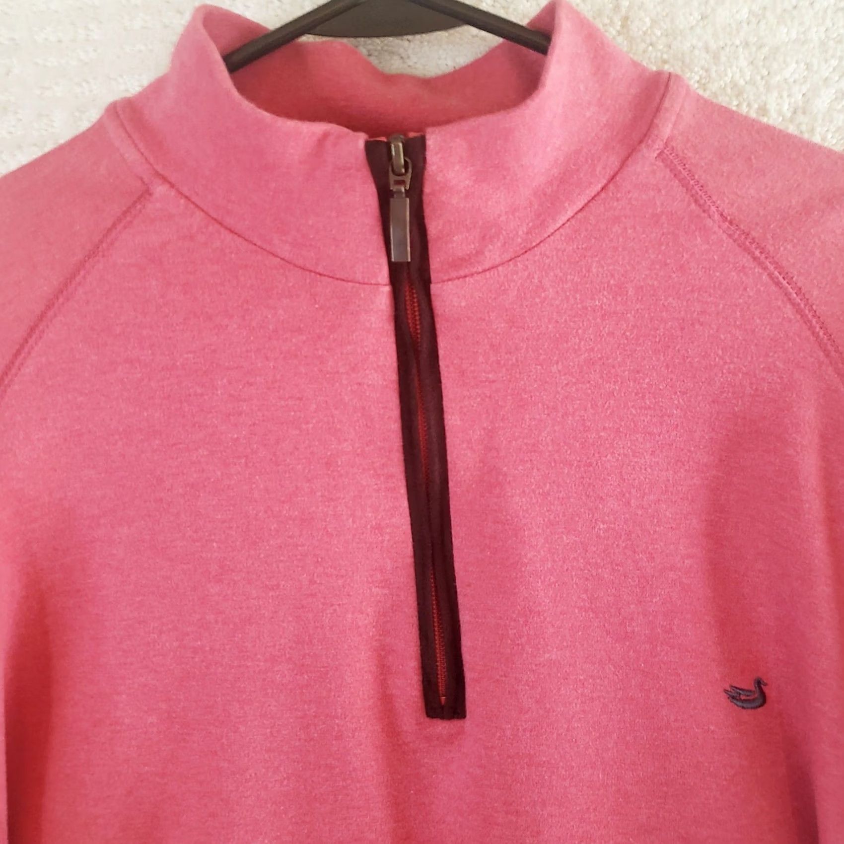 Pinko Southern Marsh Sweater Mens L Dark Pink 1/4 Zip Pullover Outdoor Golf Shirt Size US L / EU 52-54 / 3 - 3 Thumbnail