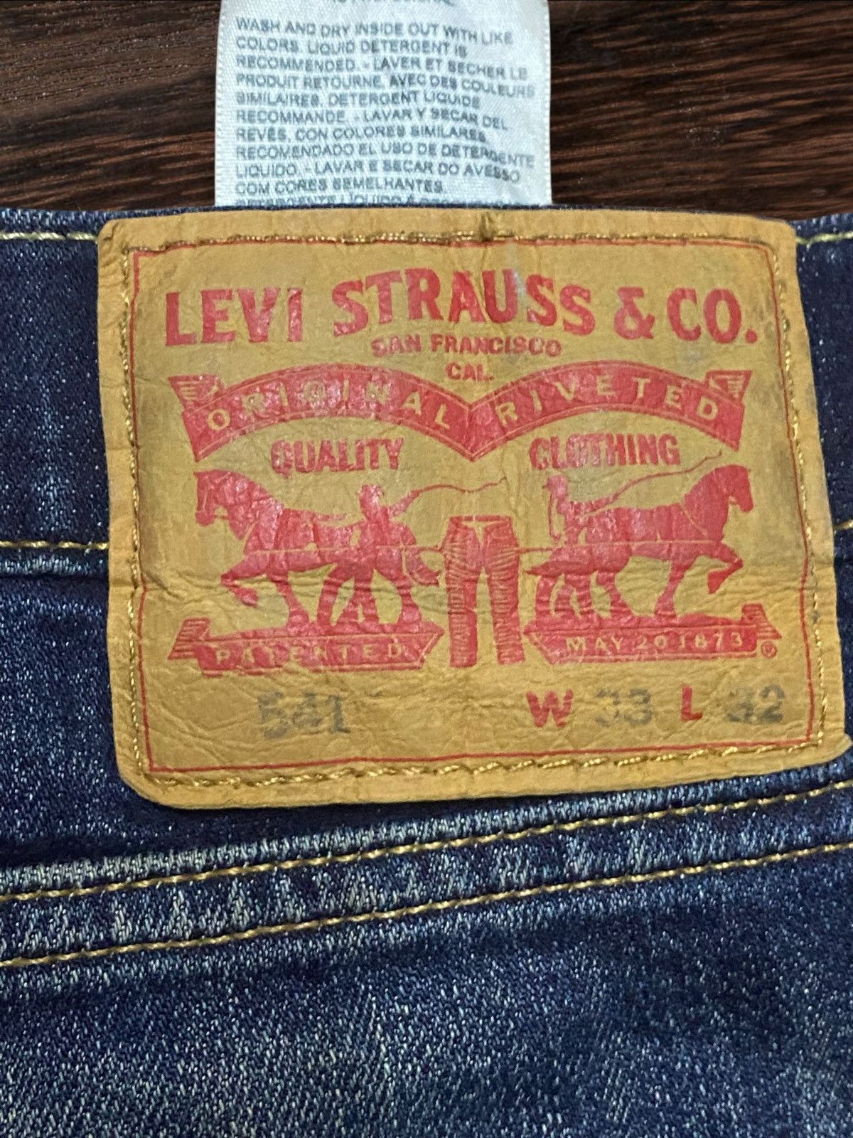 Levi's Vintage Levis 541 Mud Wash Distressed Slim Fit Jeans Size US 34 / EU 50 - 15 Thumbnail