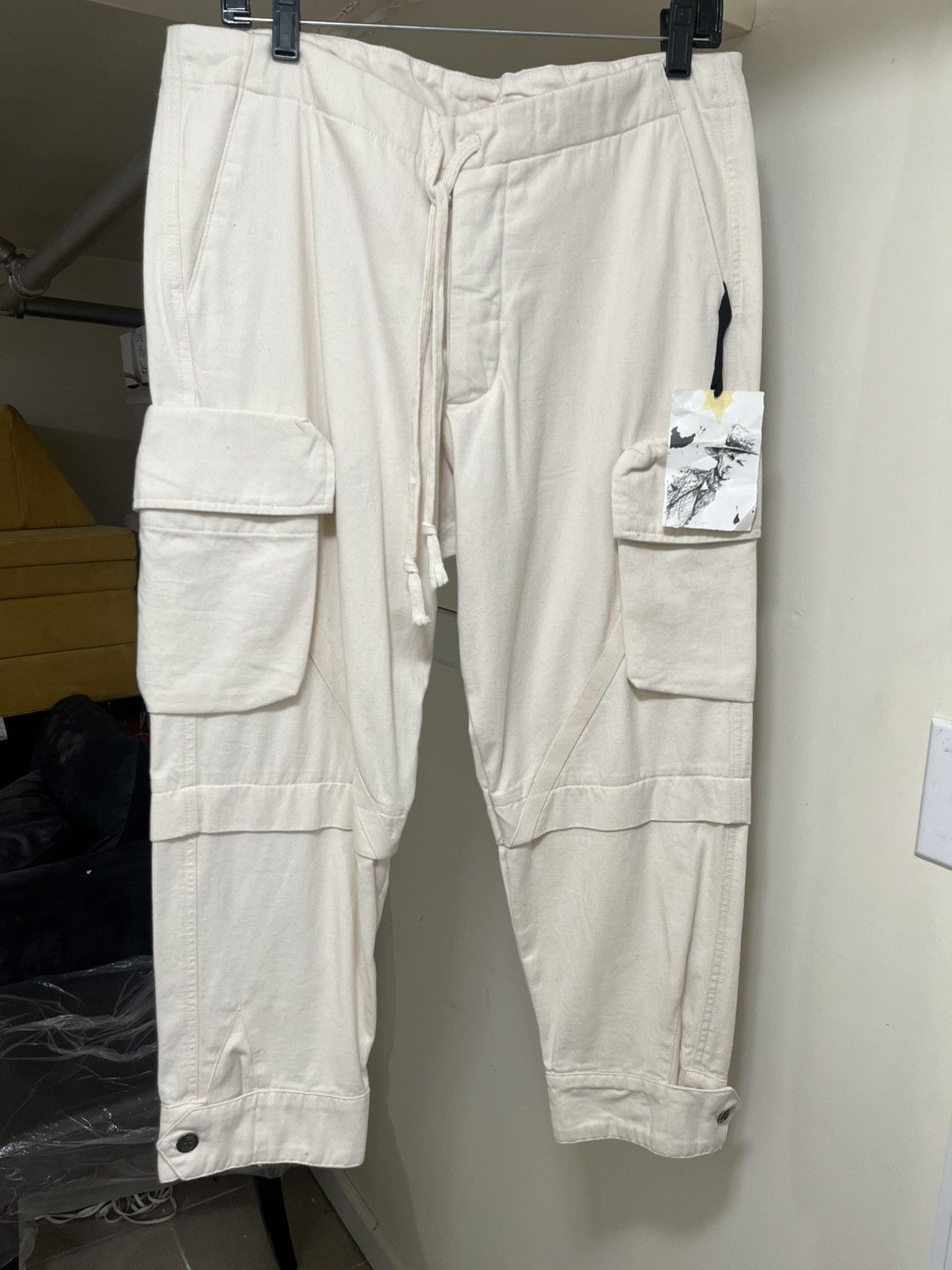 Greg Lauren Greg Lauren cropped Twill Cargo Pant Sz 2 Size US 32 / EU 48 - 1 Thumbnail
