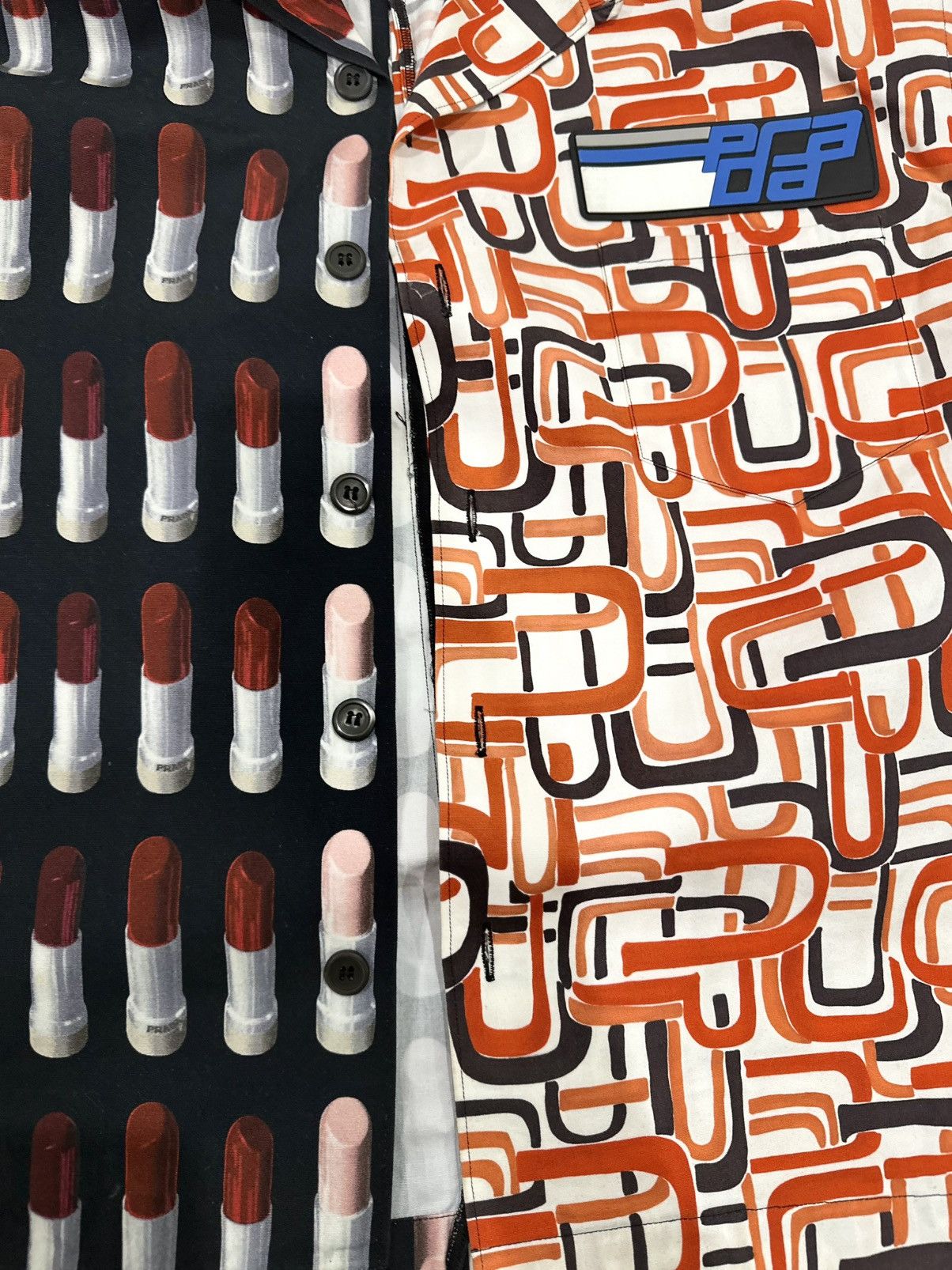 Prada Prada Lipstick Split Shirt Size US M / EU 48-50 / 2 - 3 Thumbnail
