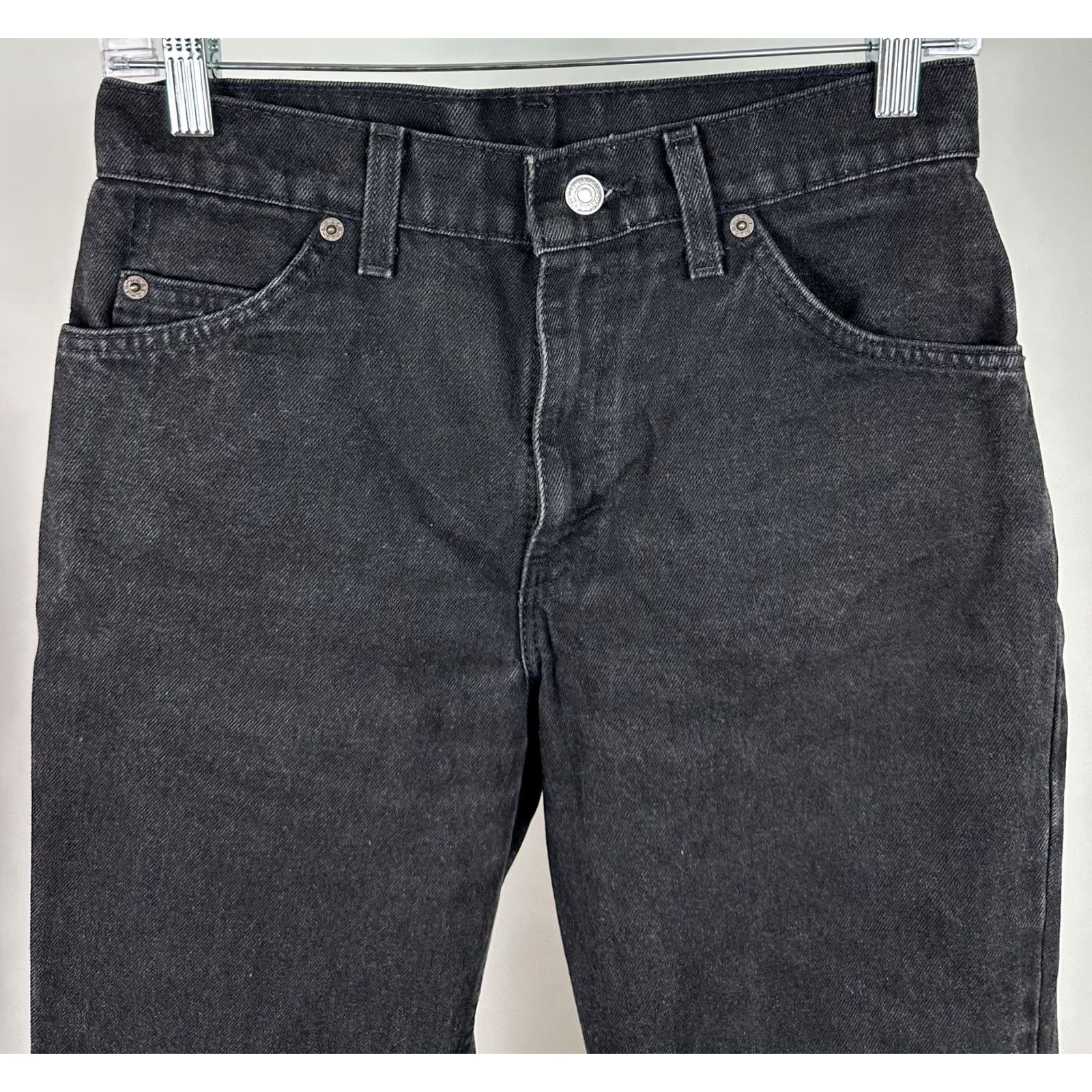 Levi's VINTAGE Levi's Jeans Womens 27x28 ACTUAL 15951 Orange Tab Black Denim Jeans Size 27" / US 4 / IT 40 - 3 Thumbnail