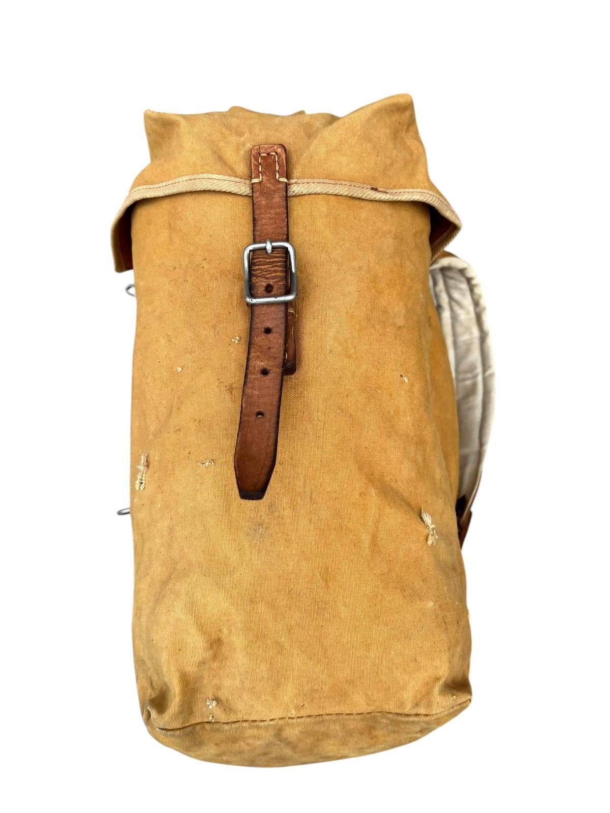 Vintage Distress Fade 60s 70s Japan Duck Canvas Hiking Backpack Huge Size ONE SIZE - 12 Thumbnail