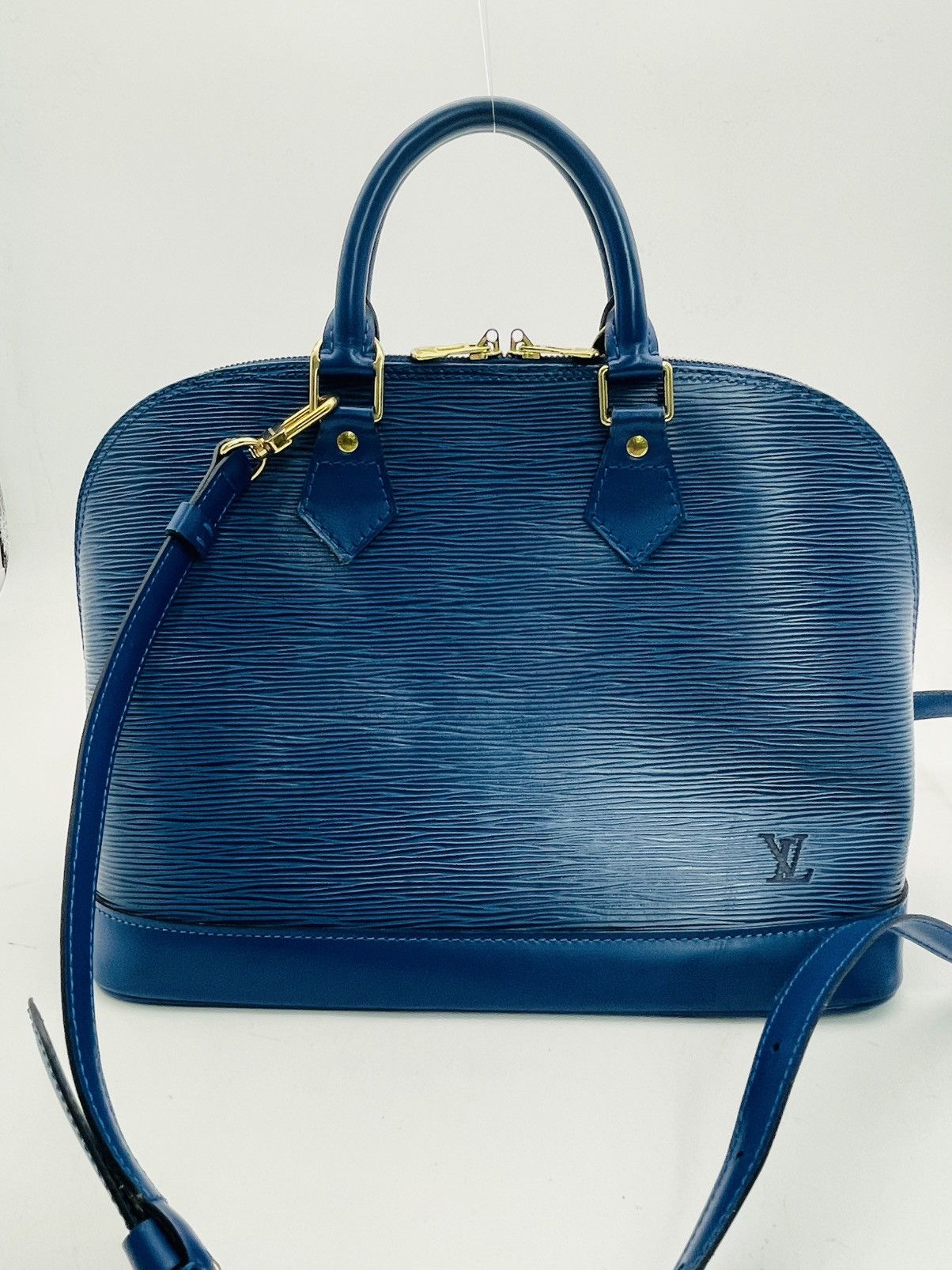 Louis Vuitton Alma PM Blue Leather Epi 2-Way Shoulder Strap Size ONE SIZE - 1 Thumbnail