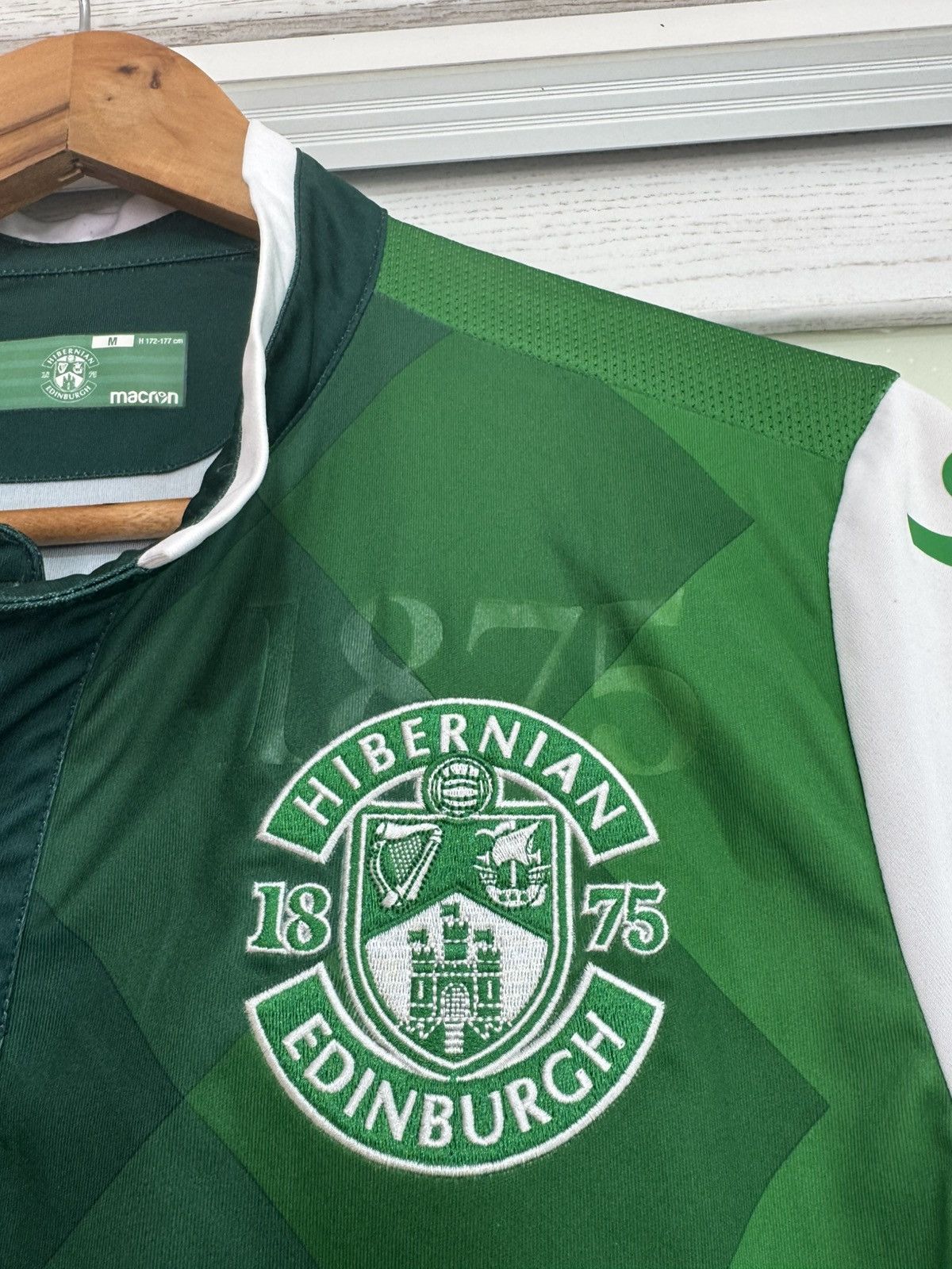Macron Hibernian Edinburgh 2018-2019 Home Soccer Jersey Kit Shirt Size US M / EU 48-50 / 2 - 8 Thumbnail