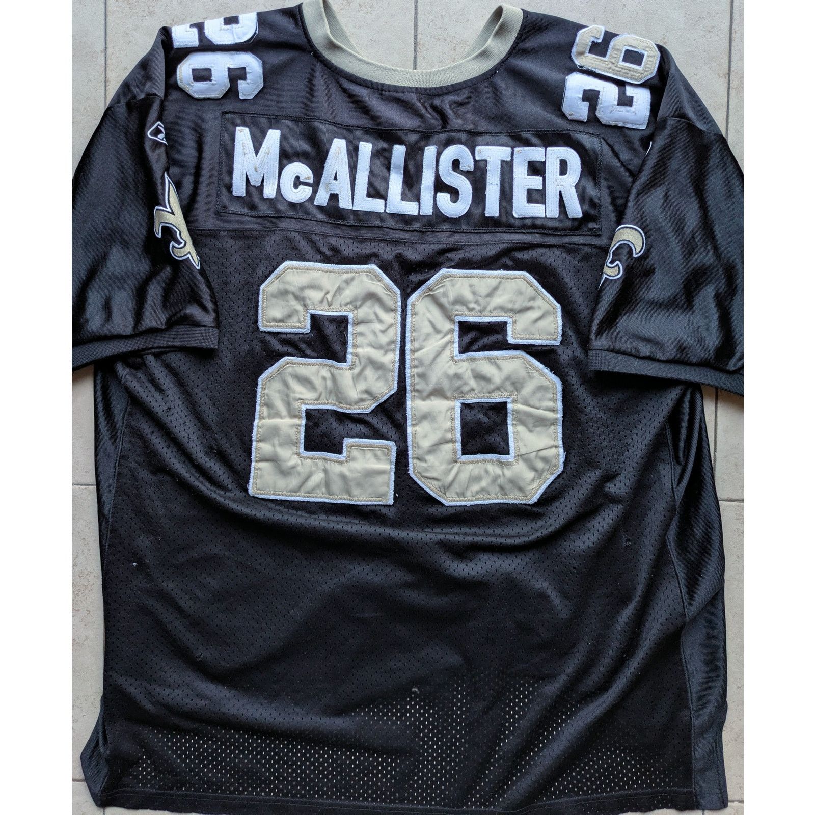 NFL × Reebok Deuce McALLISTER New Orleans Saints 2000s RBK jersey 60 3x Size US XXL / EU 58 / 5 - 12 Thumbnail