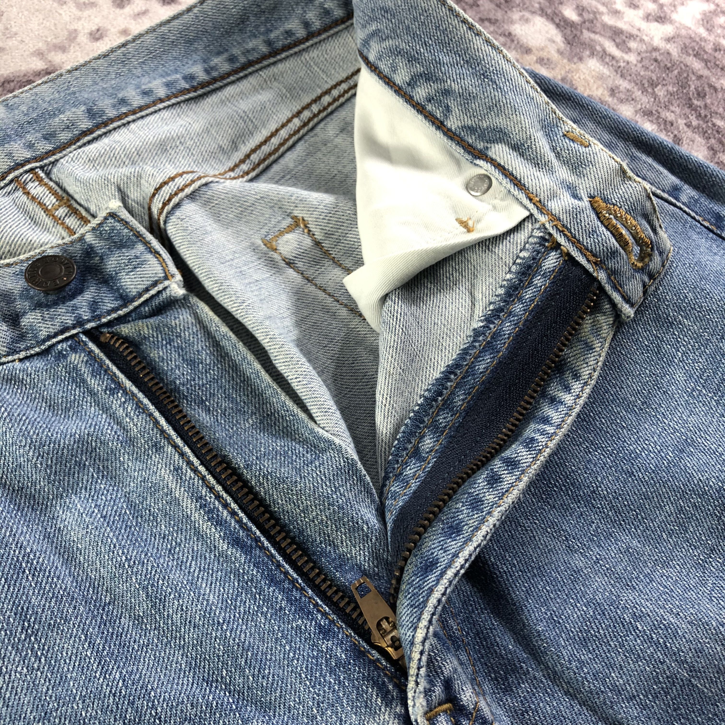 Edwin × Vintage Vintage Blue Wash Edwin 503 Jeans-JM3328 Size 29" - 8 Thumbnail