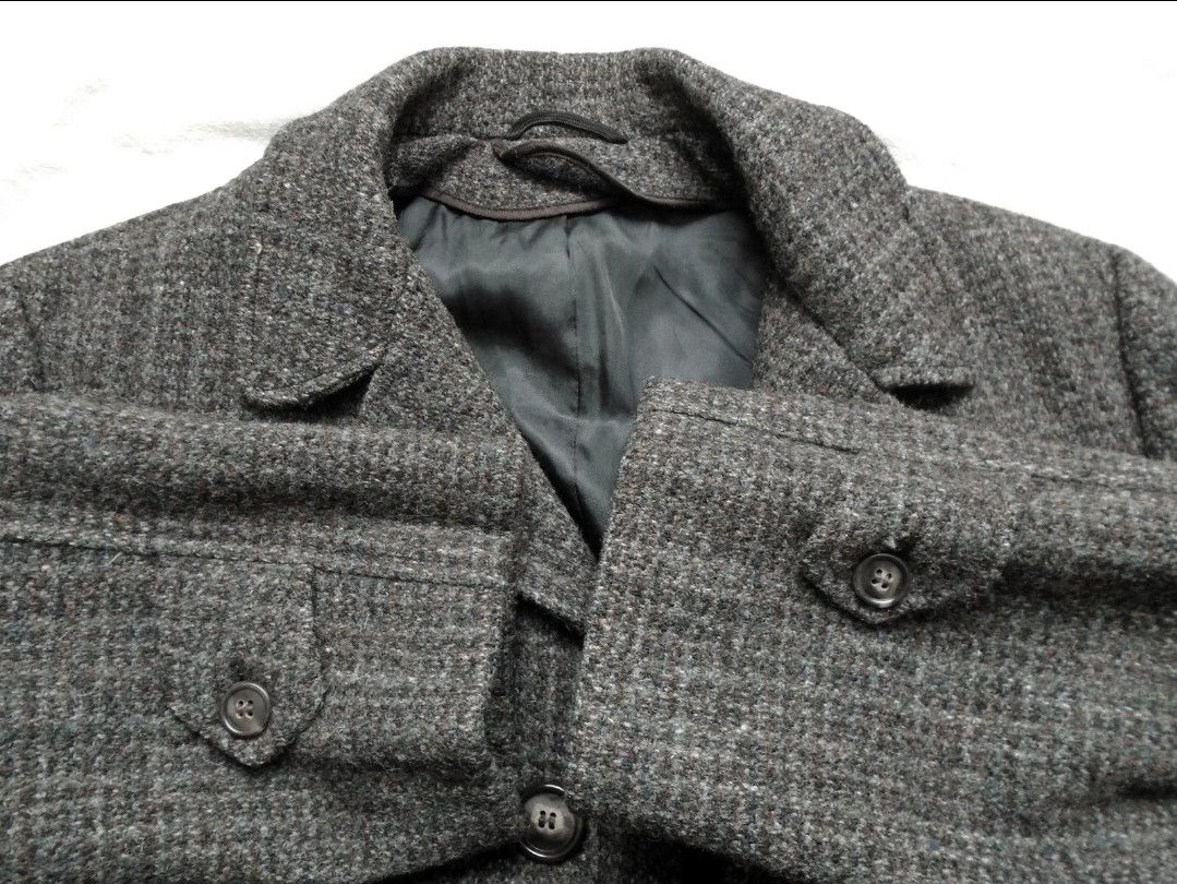 Harris Tweed Harris Tweed Wool overcoat guncheck size 38/40 Size US M / EU 48-50 / 2 - 9 Thumbnail