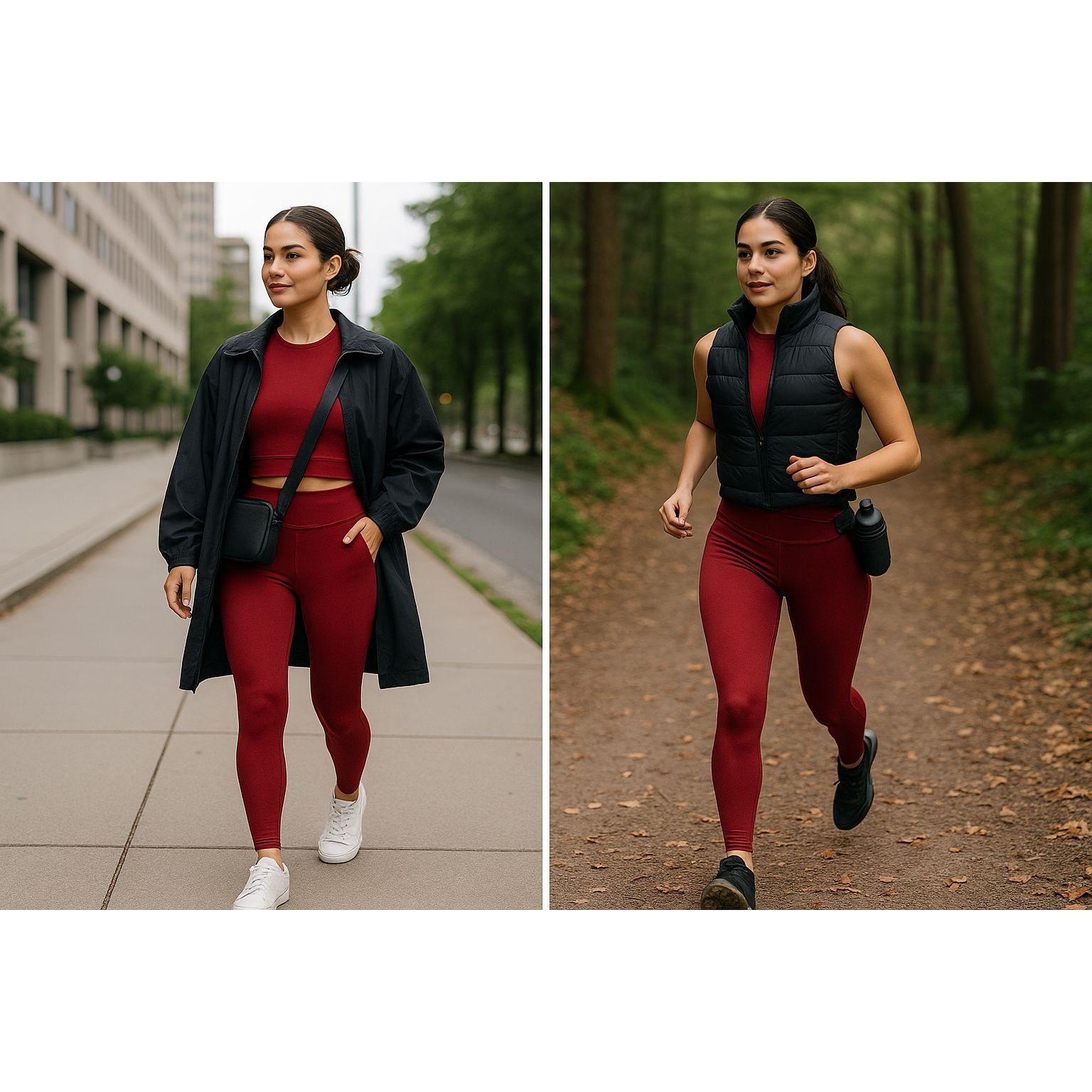 Carbon Carbon Women’s Activewear Set Red Small – Athflow, Gorpcore, Size S / US 4 / IT 40 - 1 Thumbnail