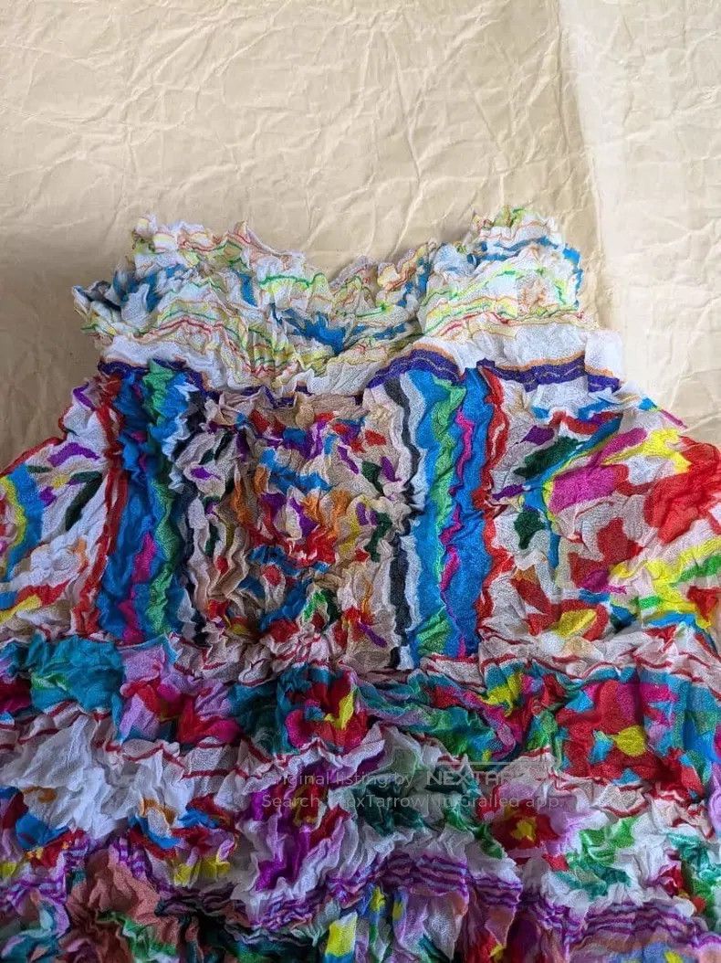 Issey Miyake Issey Miyake Twist Dyed Colorful Short Sleeve Top Size M / US 6-8 / IT 42-44 - 3 Thumbnail