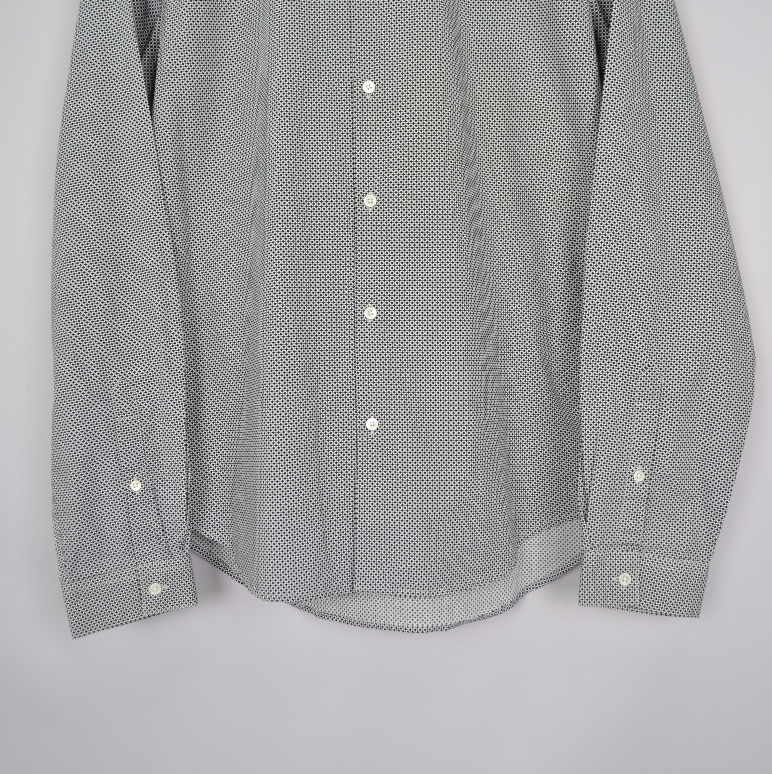 Designer × Sandro SANDRO White Black Abstract Print Shirt Size L Size US L / EU 52-54 / 3 - 5 Thumbnail