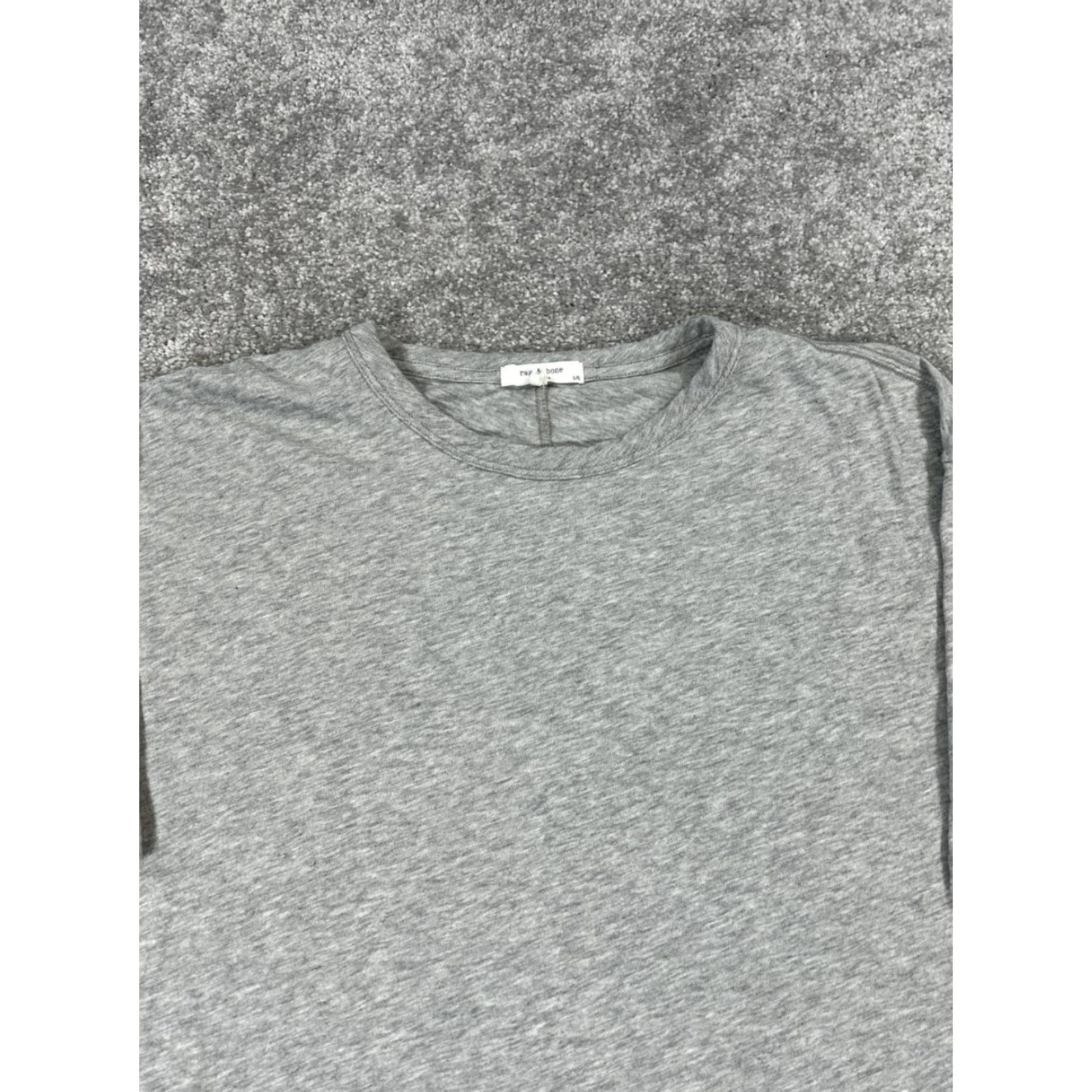 Rag & Bone rag & bone Shirt Dress Womens Large Gray Cotton Pullover Size L / US 10 / IT 46 - 2 Thumbnail