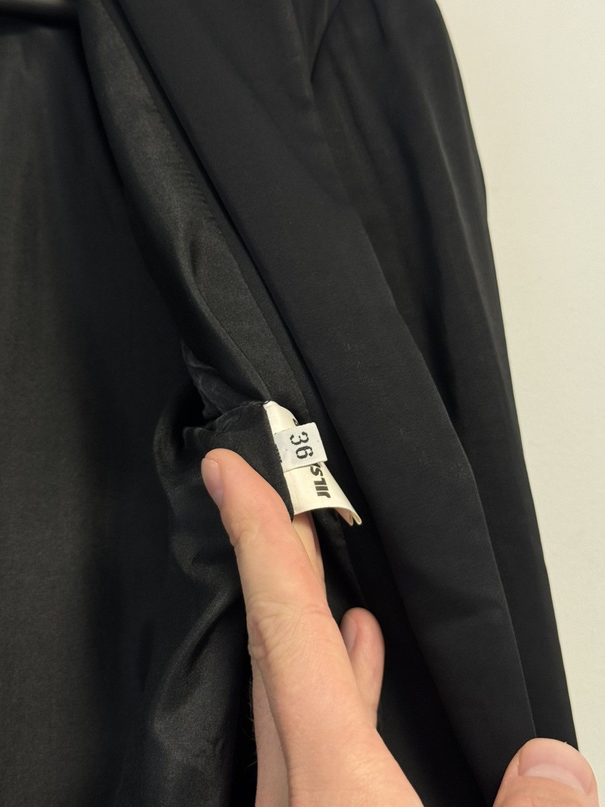 Jil Sander JIL SANDER Black Silk Lined Coat Jacket Made in Italy Blazer Size XS / US 0-2 / IT 36-38 - 14 Thumbnail