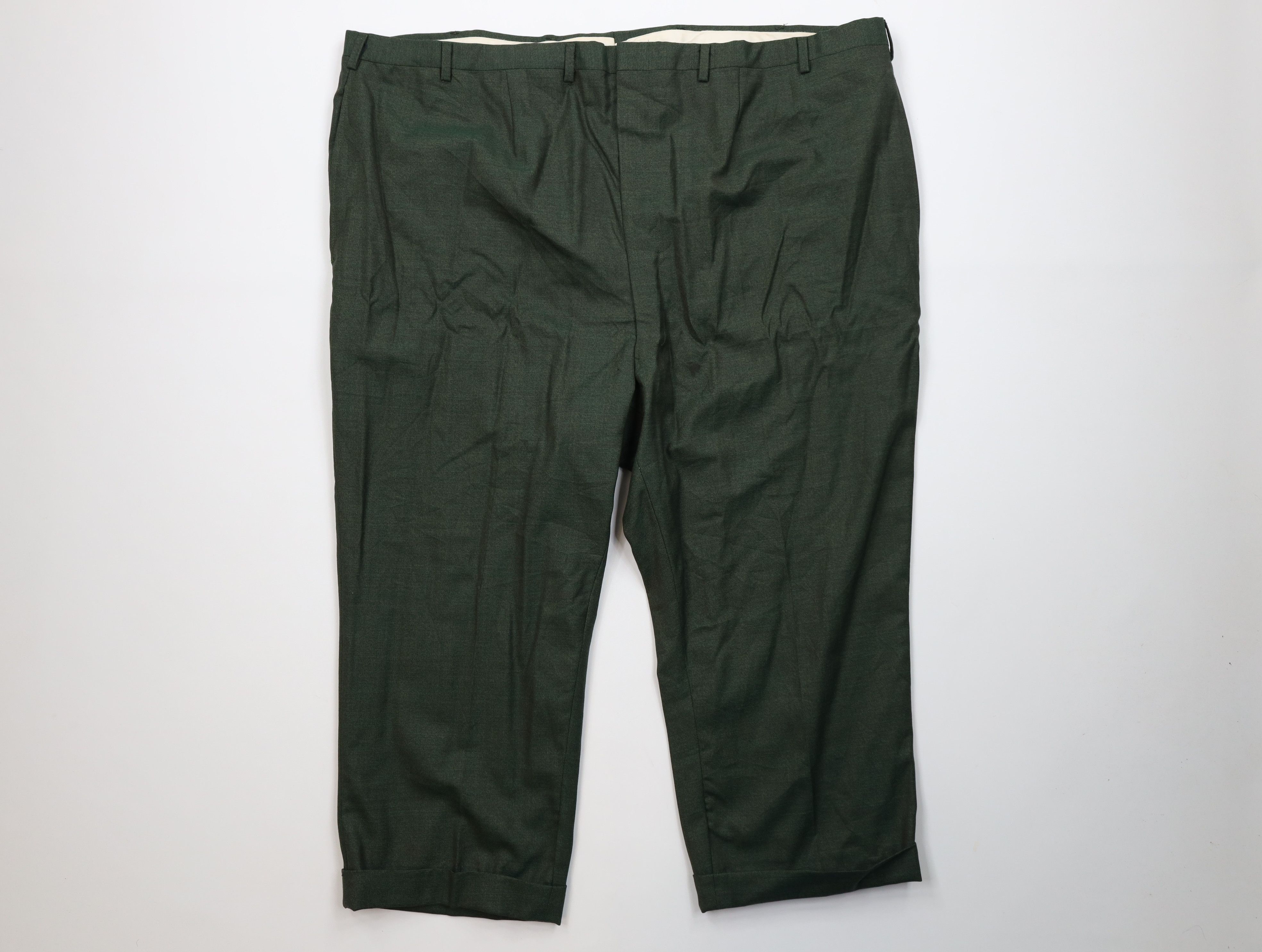 Vintage Vintage 50s 60s Rockabilly Gabardine Chino Pants Green USA Size US 44 / EU 60 - 1 Thumbnail