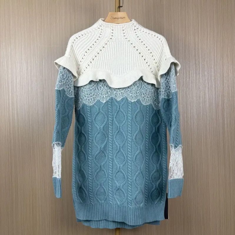 Fendi Fendi Color Block Wool Sweater for Women 0089 Size M / US 6-8 / IT 42-44 - 1 Thumbnail