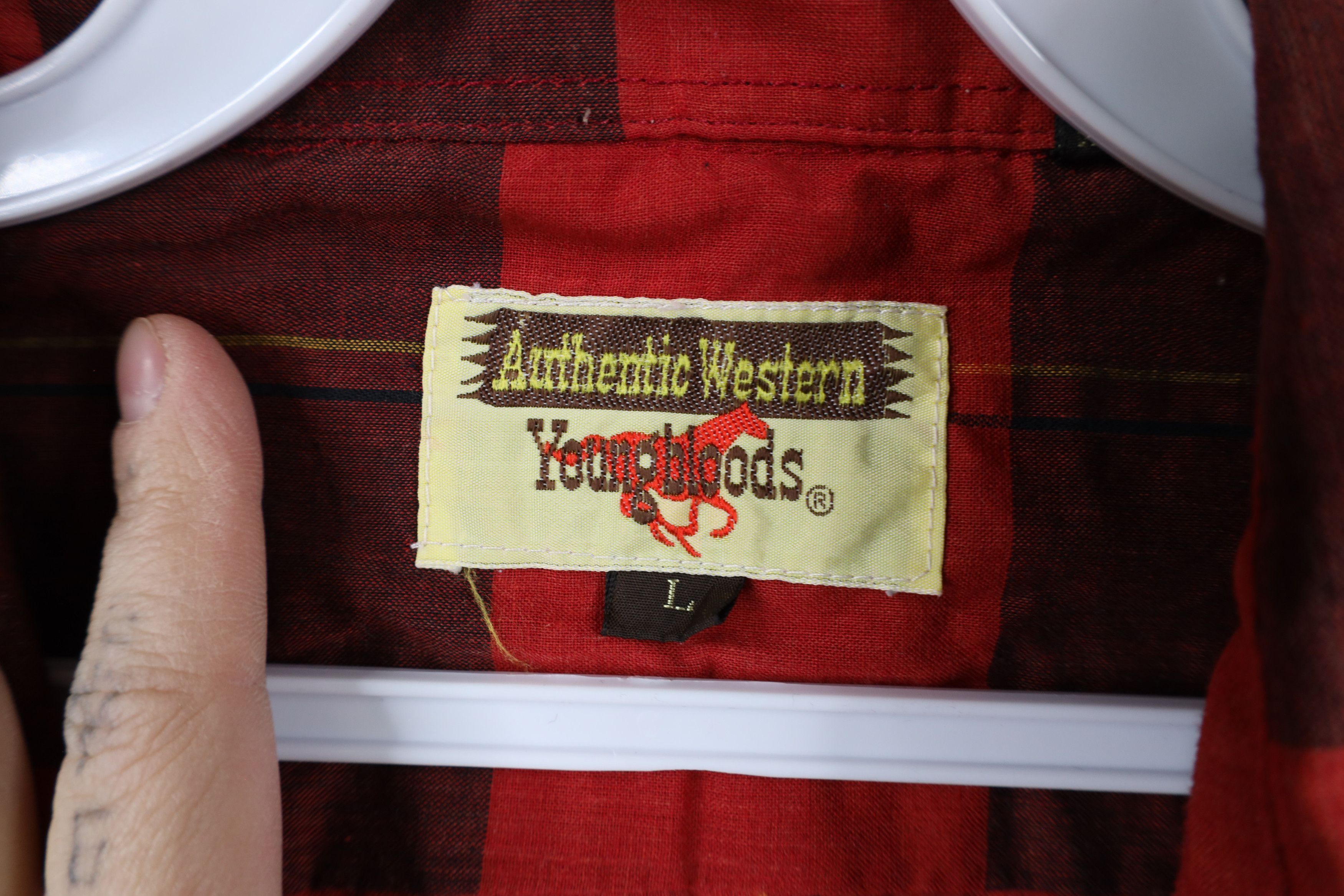 Vintage Vintage 70s Rockabilly Western Cowboy Snap Button Shirt Size US L / EU 52-54 / 3 - 8 Thumbnail